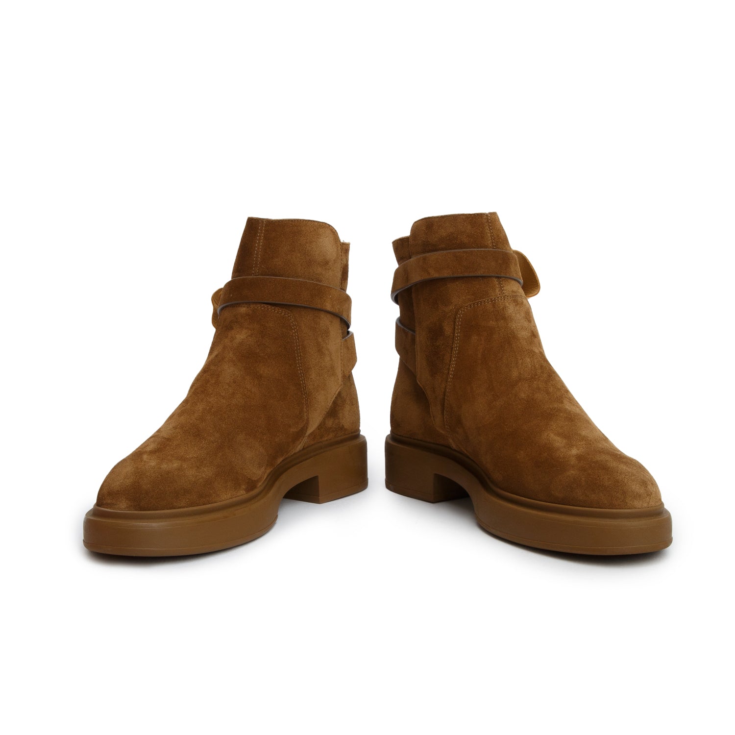 Hermes Naturel/Ecru Veau Velours Bottines Jeff, Women's Size 37 w/ Box