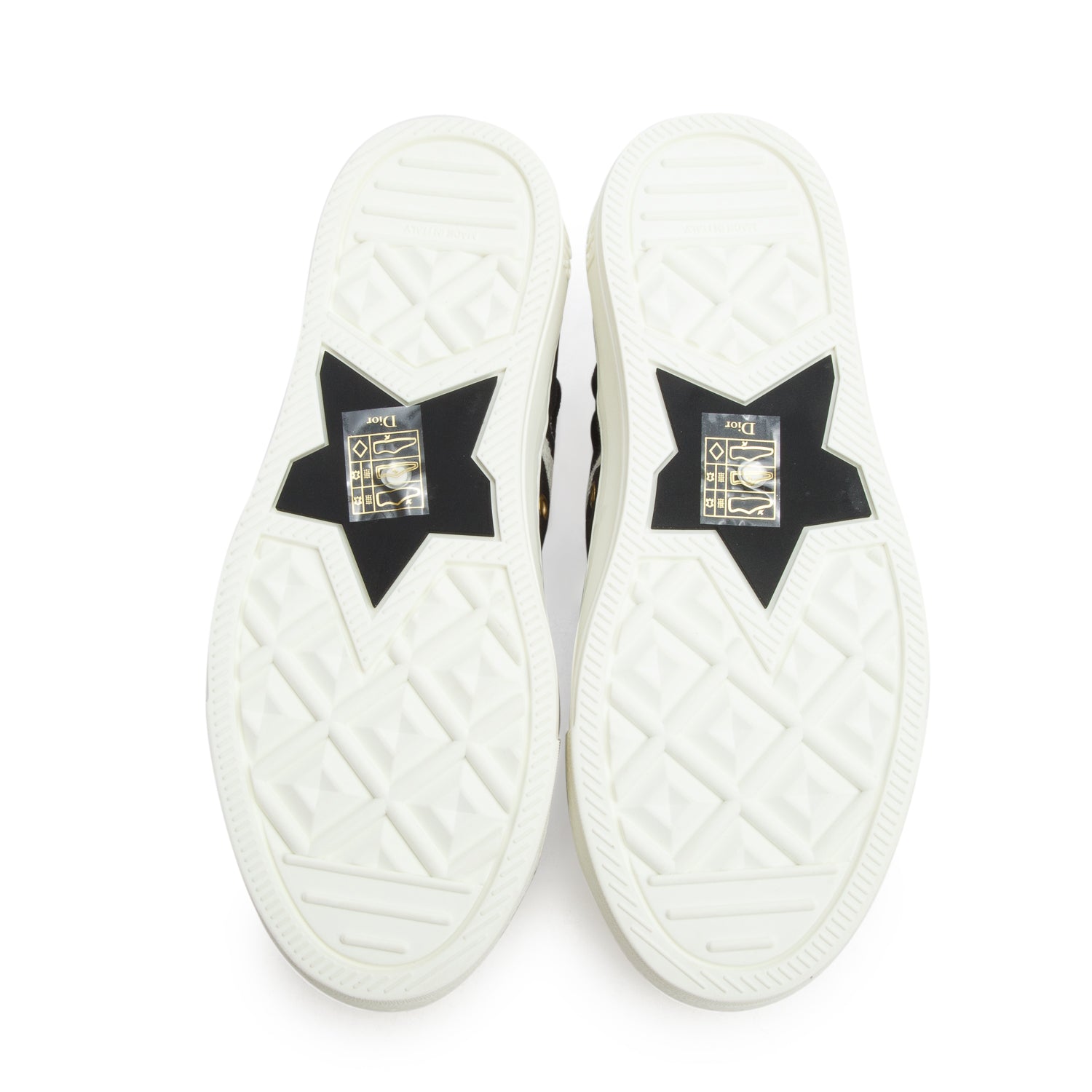 Christian Dior 2021 Black Canvas & Suede Walk'N'Dior Sneakers, Women's Size 34.5 w/ Box