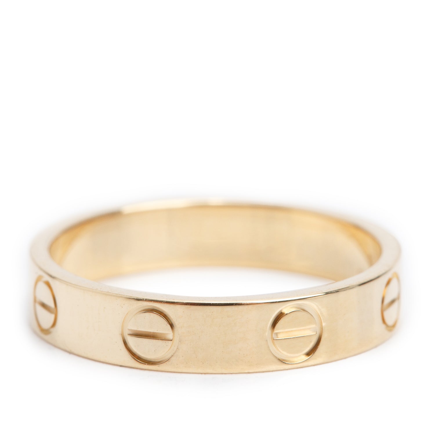 Cartier 2025 18k Yellow Gold 3.6 mm Love Wedding Band Ring, Size 50 5.25 w/ Box & Certificate