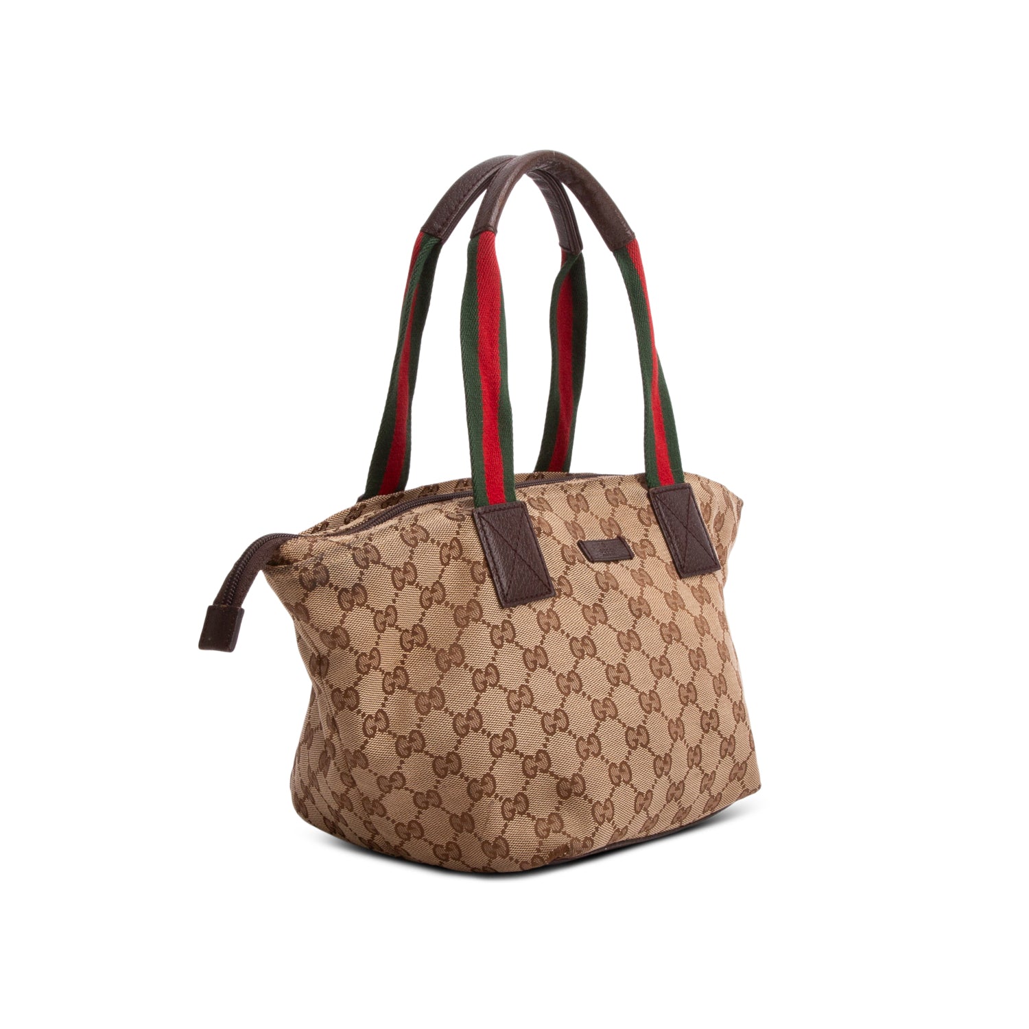 Gucci GG Monogram Small Web Handle Bucket Tote