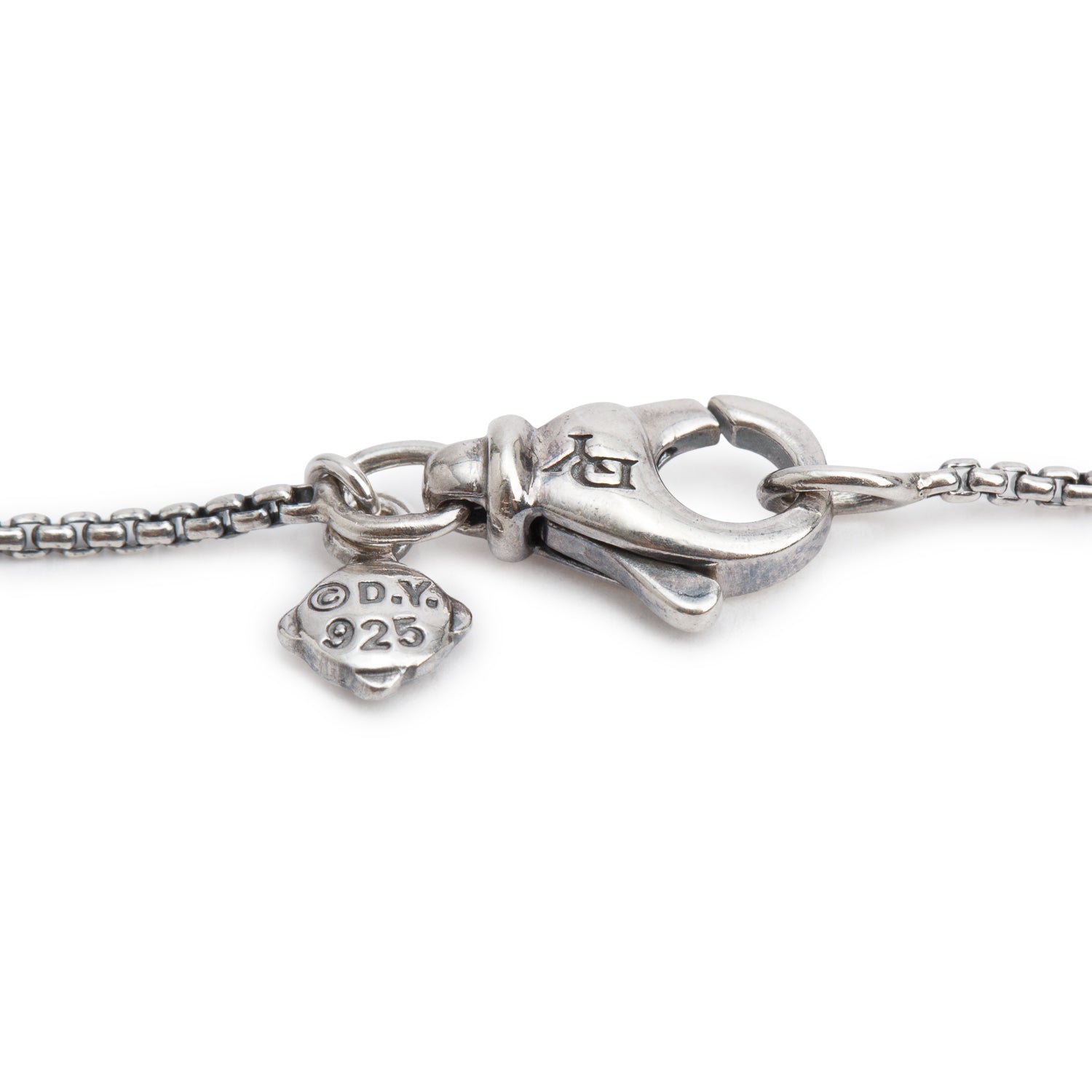 David Yurman Sterling Silver 8 MM Pearl Petite Chatelaine Pendant Necklace