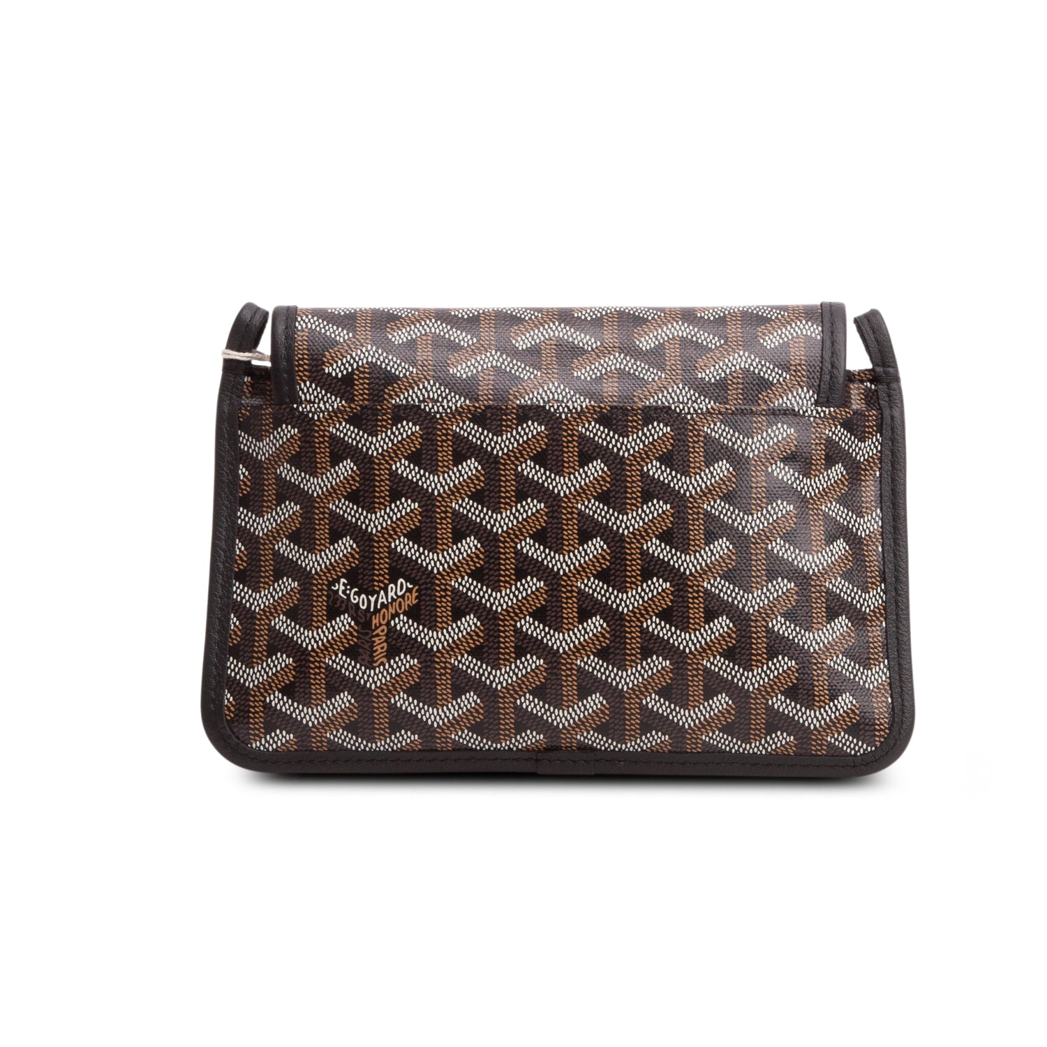 Goyard 2025 Black Goyardine Plumet Wallet Clutch w/ Strap
