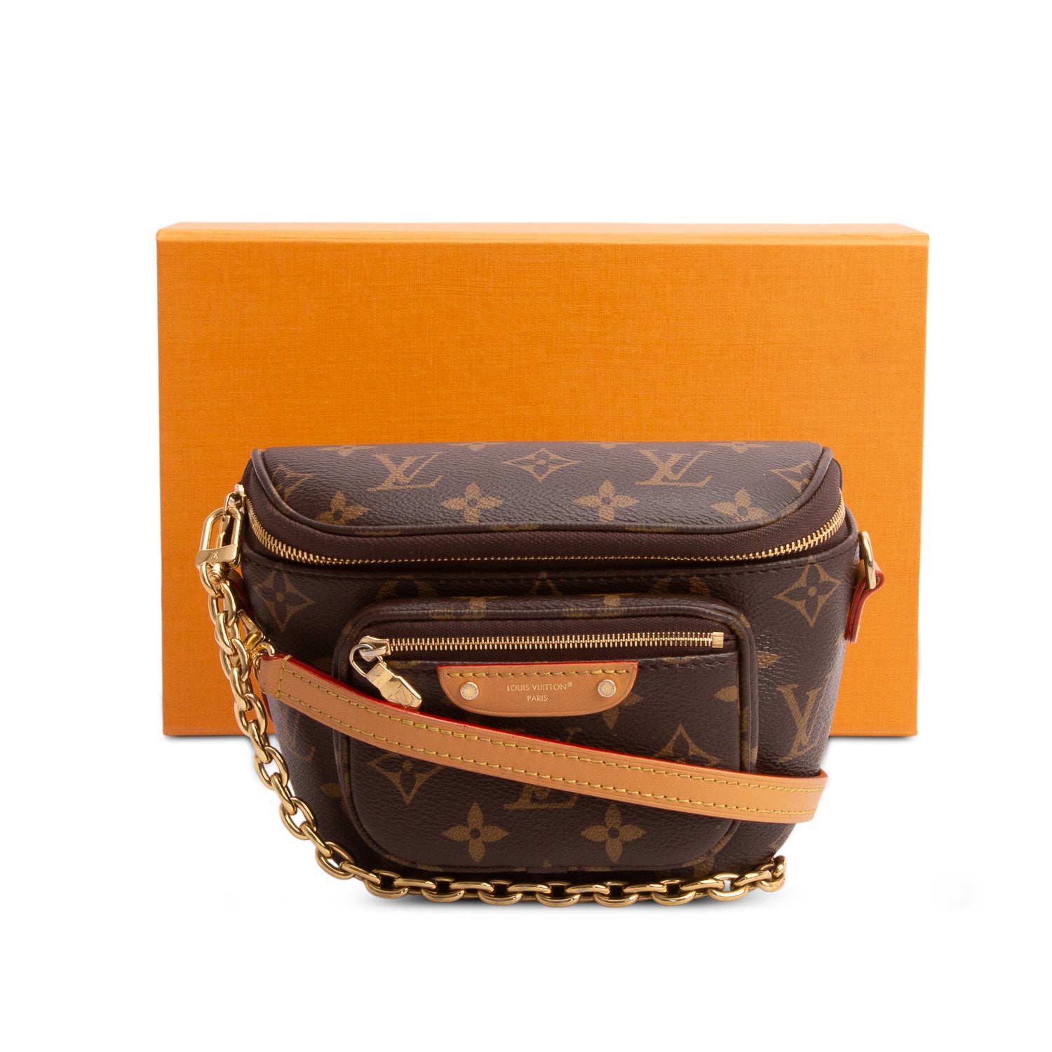 Louis Vuitton Monogram Mini Bumbag w/ Box & Straps
