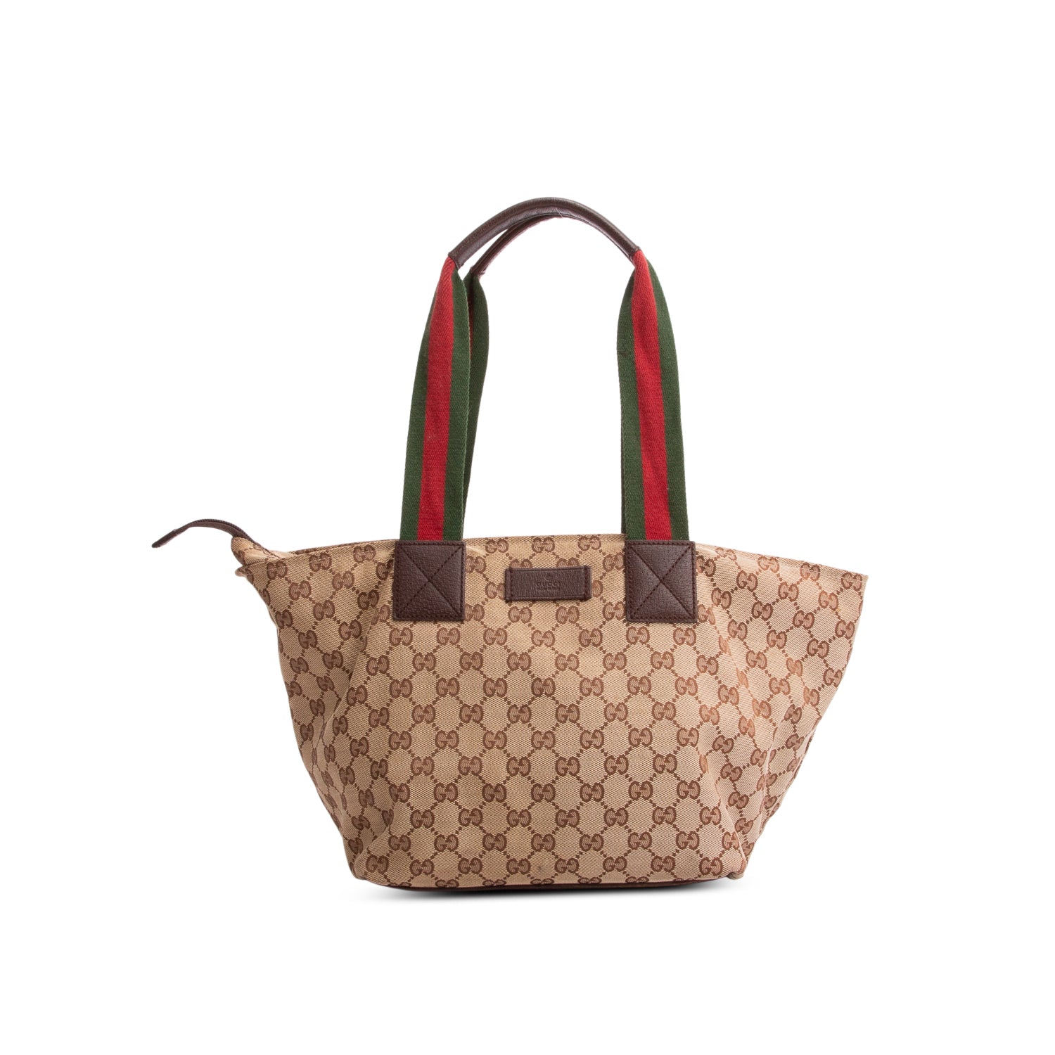 Gucci GG Monogram Medium Web Handle Bucket Tote