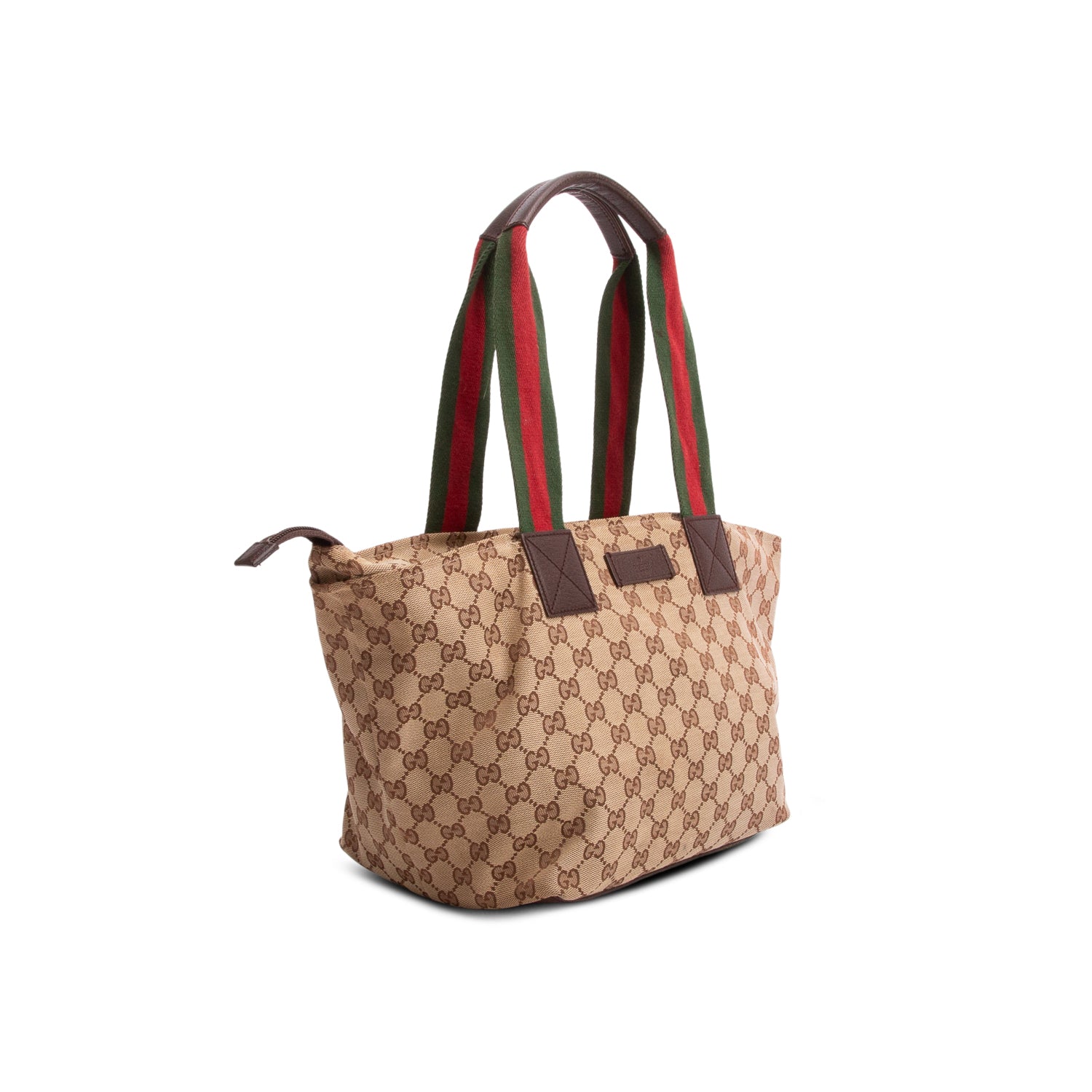 Gucci GG Monogram Medium Web Handle Bucket Tote