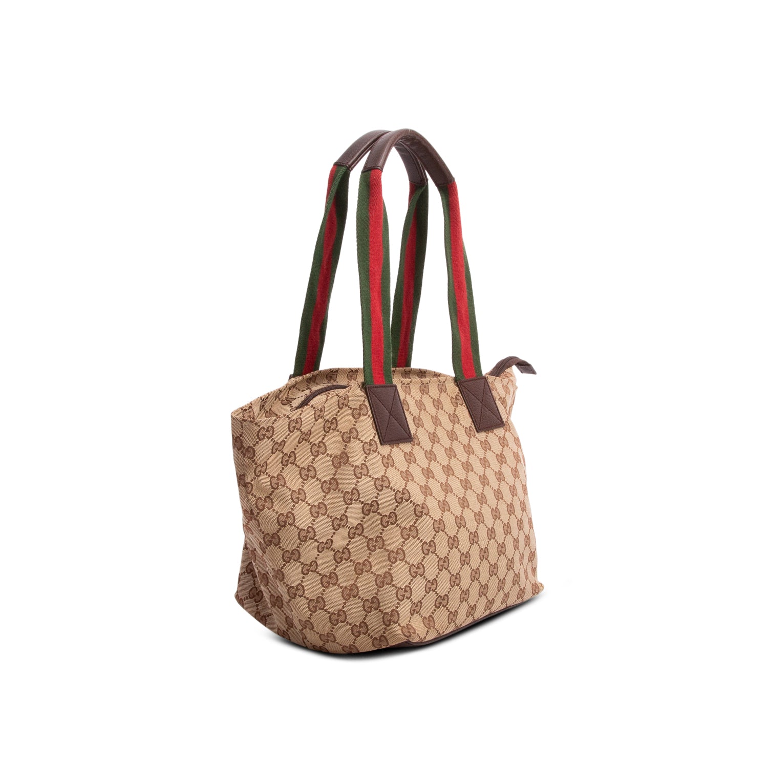 Gucci GG Monogram Medium Web Handle Bucket Tote