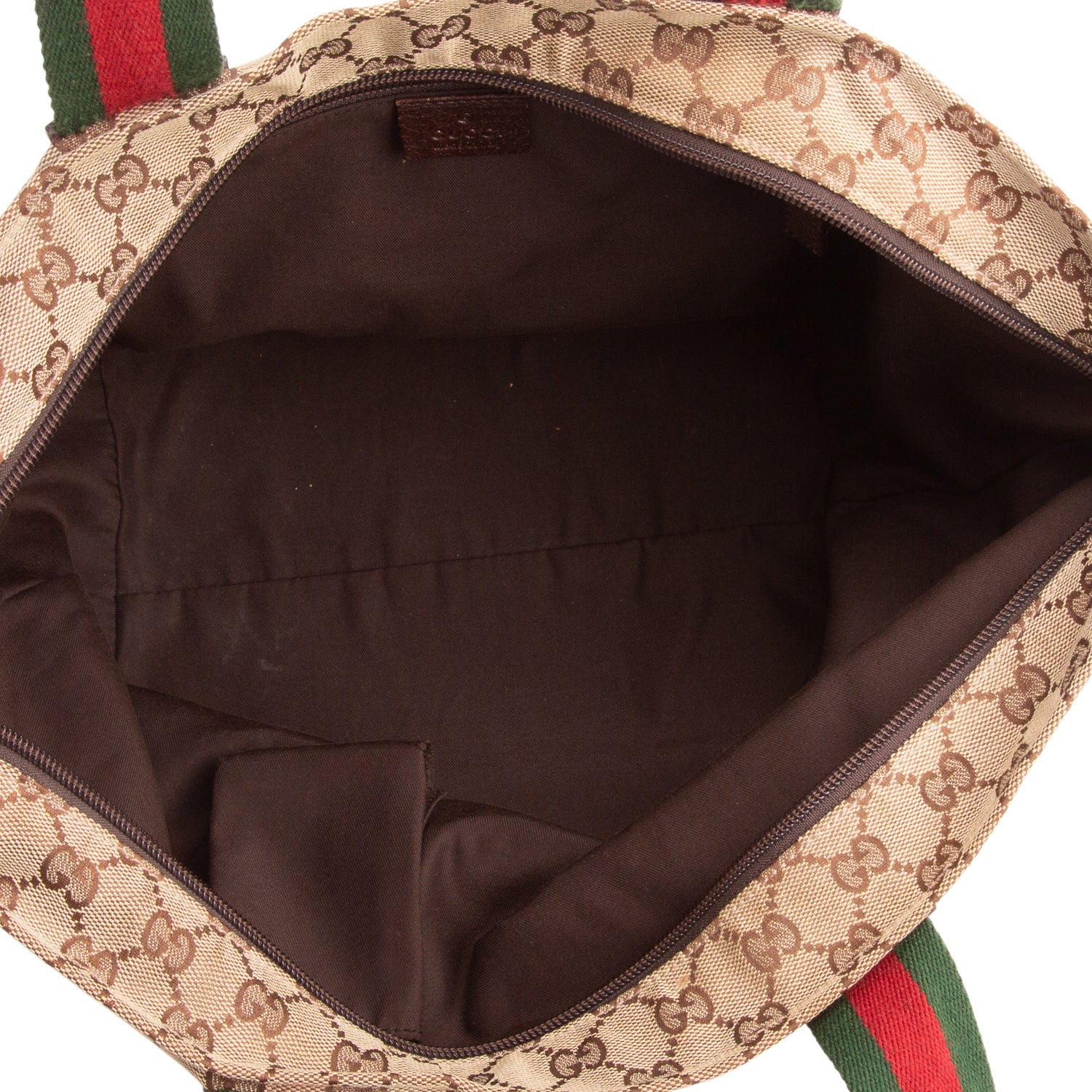 Gucci GG Monogram Medium Web Handle Bucket Tote