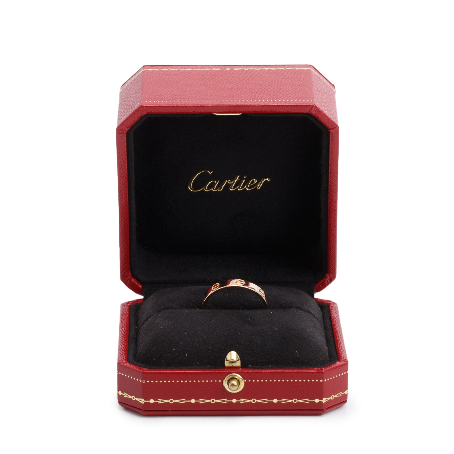 Cartier 18k Rose Gold 3.6 mm Love Wedding Band Ring, Size 62 10 w/ Box
