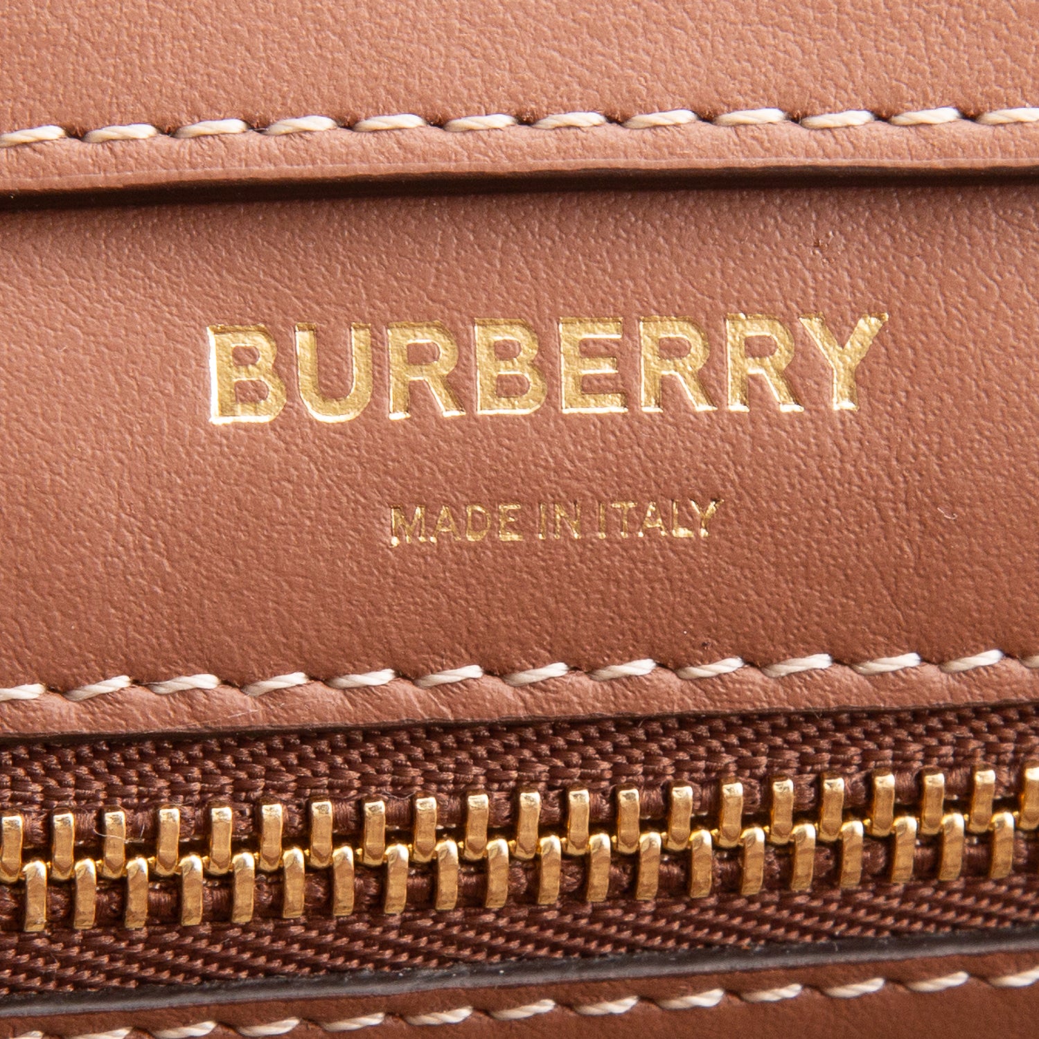 Burberry White Canvas Smooth Calfskin Two Tone Mini Pocket Bag w/ Strap