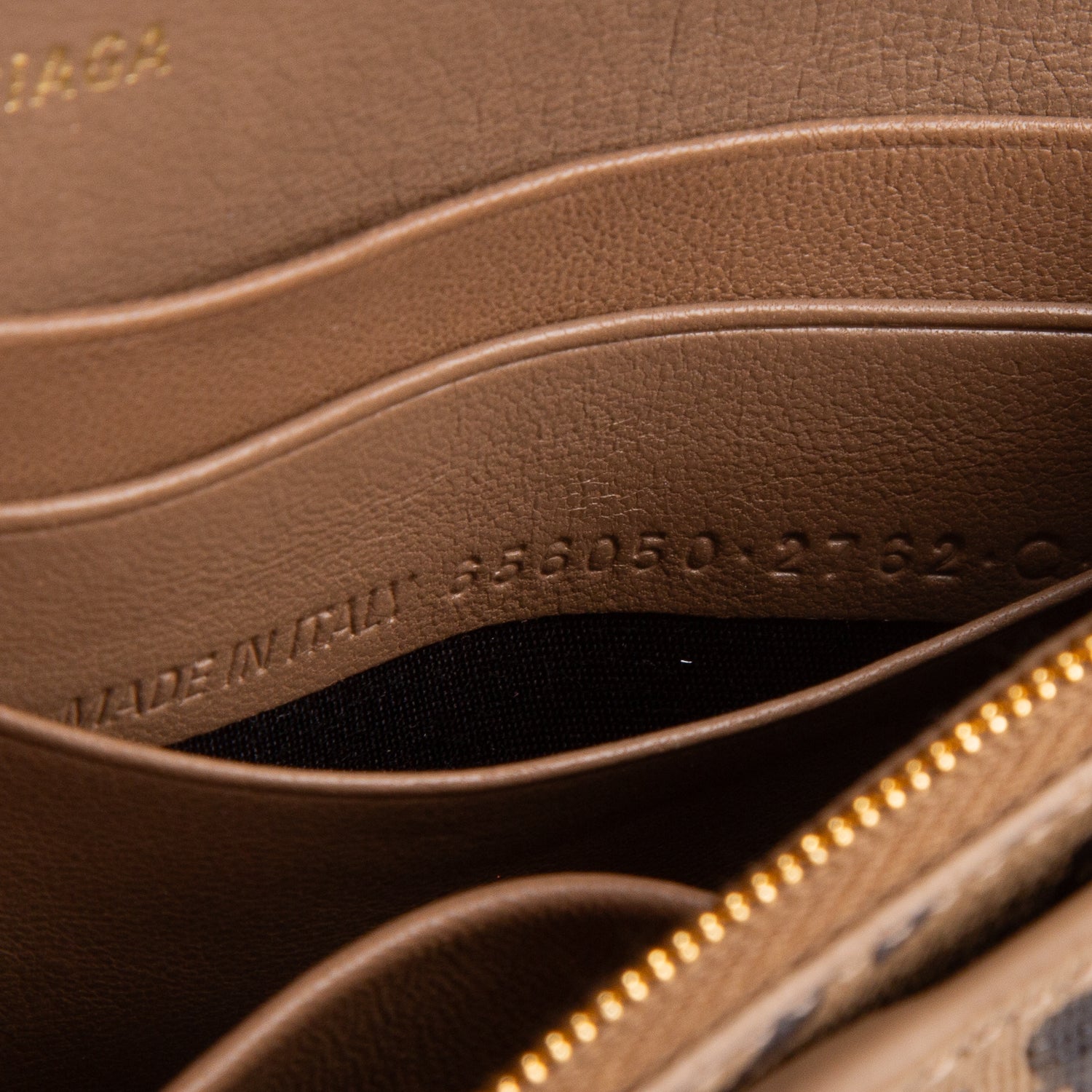 Balenciaga Brown Coated Canvas BB Monogram Hourglass Chain Bag
