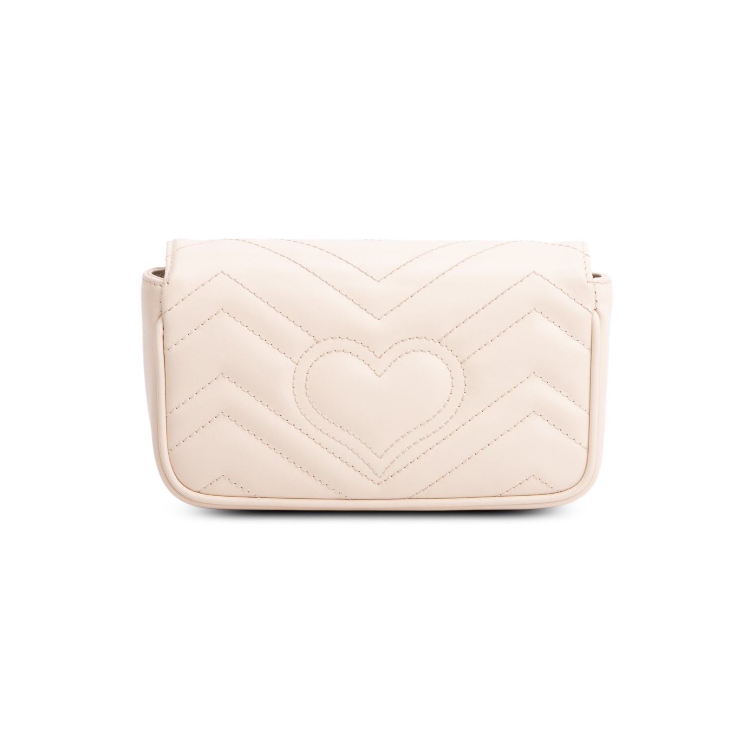 Gucci Cream GG Marmont Matelasse Leather Super Mini Bag