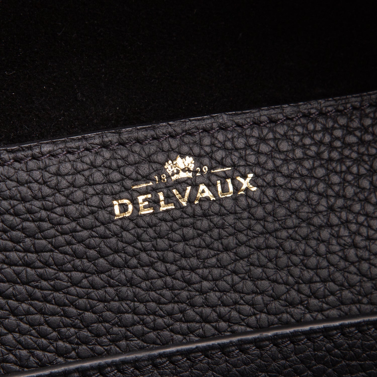 Delvaux Black Taurillon Cool Box MM w/ Strap