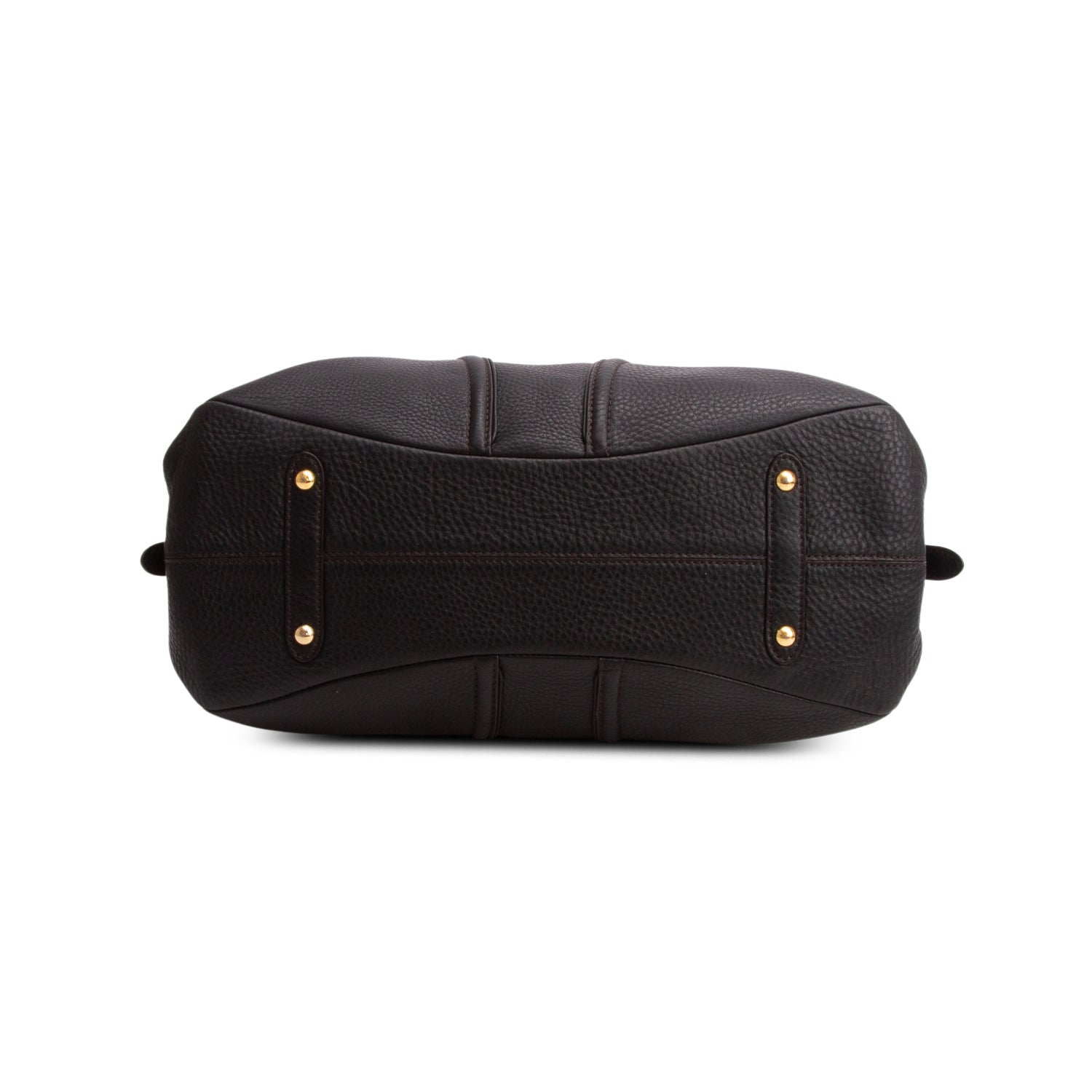 MCM Black Grained Leather Milla Satchel