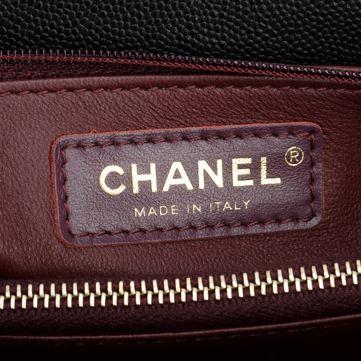 Chanel Black Caviar Quilted Small Coco Handle Flap