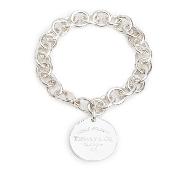 Tiffany & Co. Sterling Silver Return to Tiffany Round Tag Charm