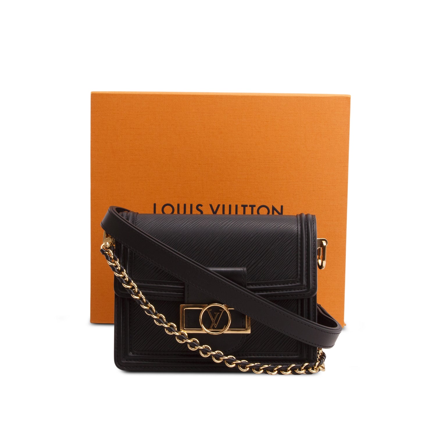 Louis Vuitton 2024 Black Epi Dauphine Mini w/ Box, Receipt & Straps