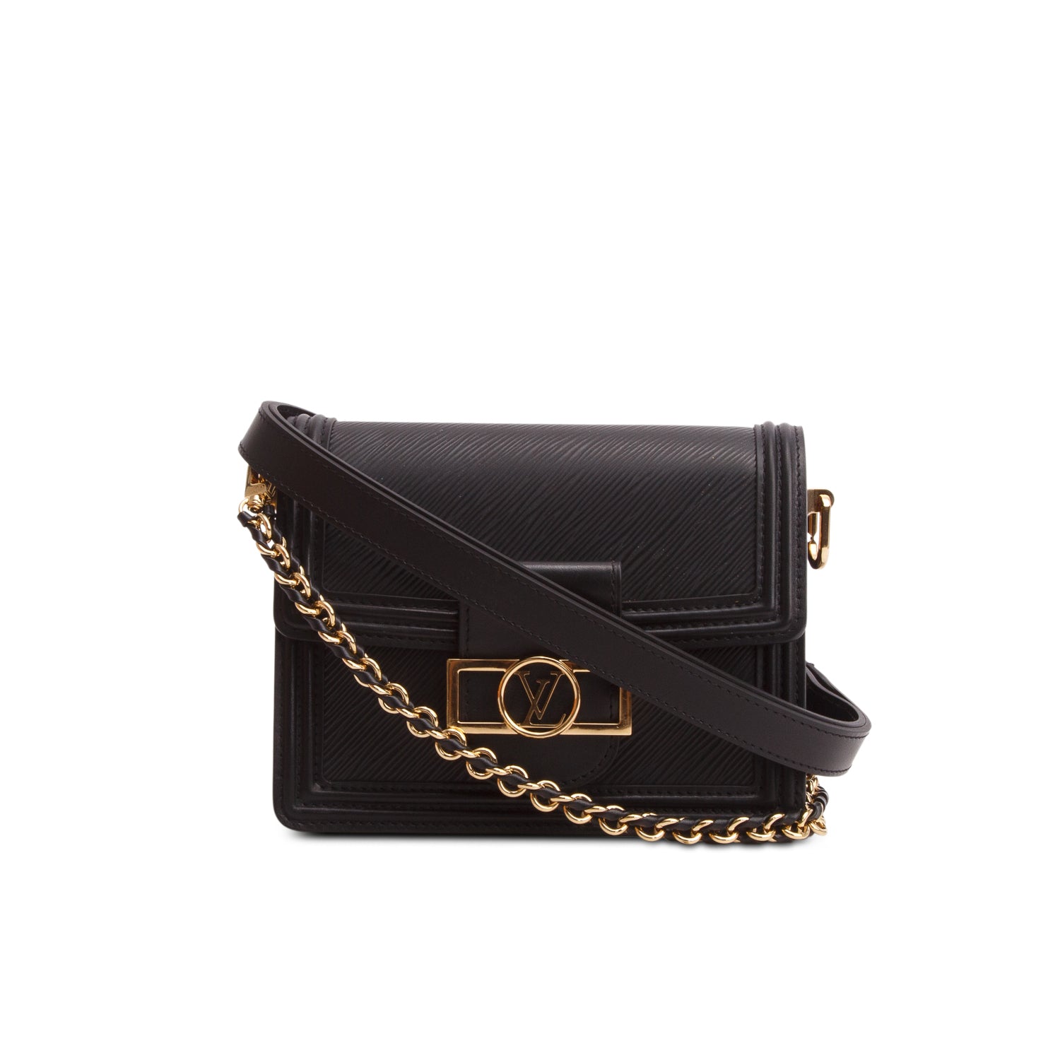 Louis Vuitton 2024 Black Epi Dauphine Mini w/ Box, Receipt & Straps