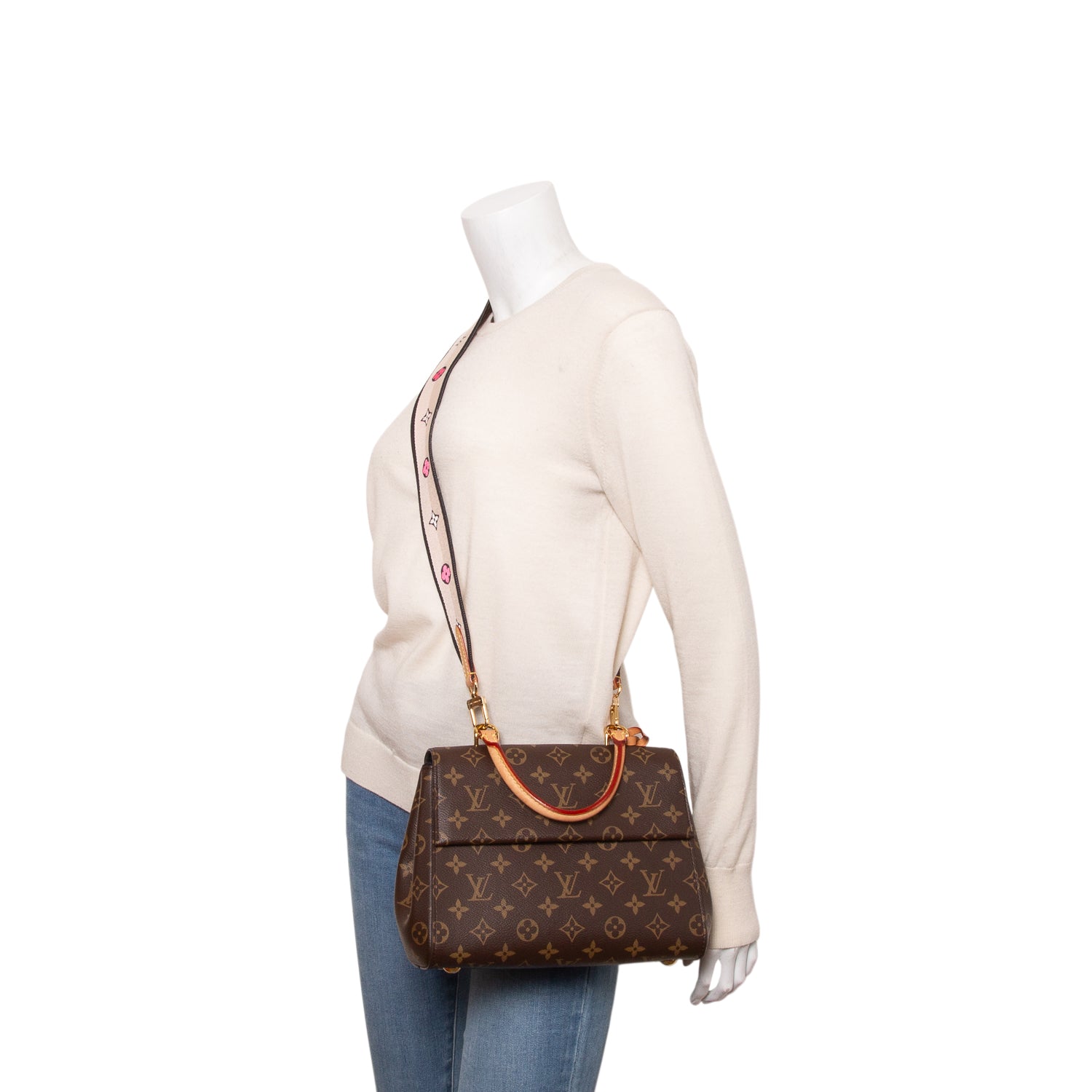 Louis Vuitton 2024 Monogram Cluny BB w/ Strap & Receipt
