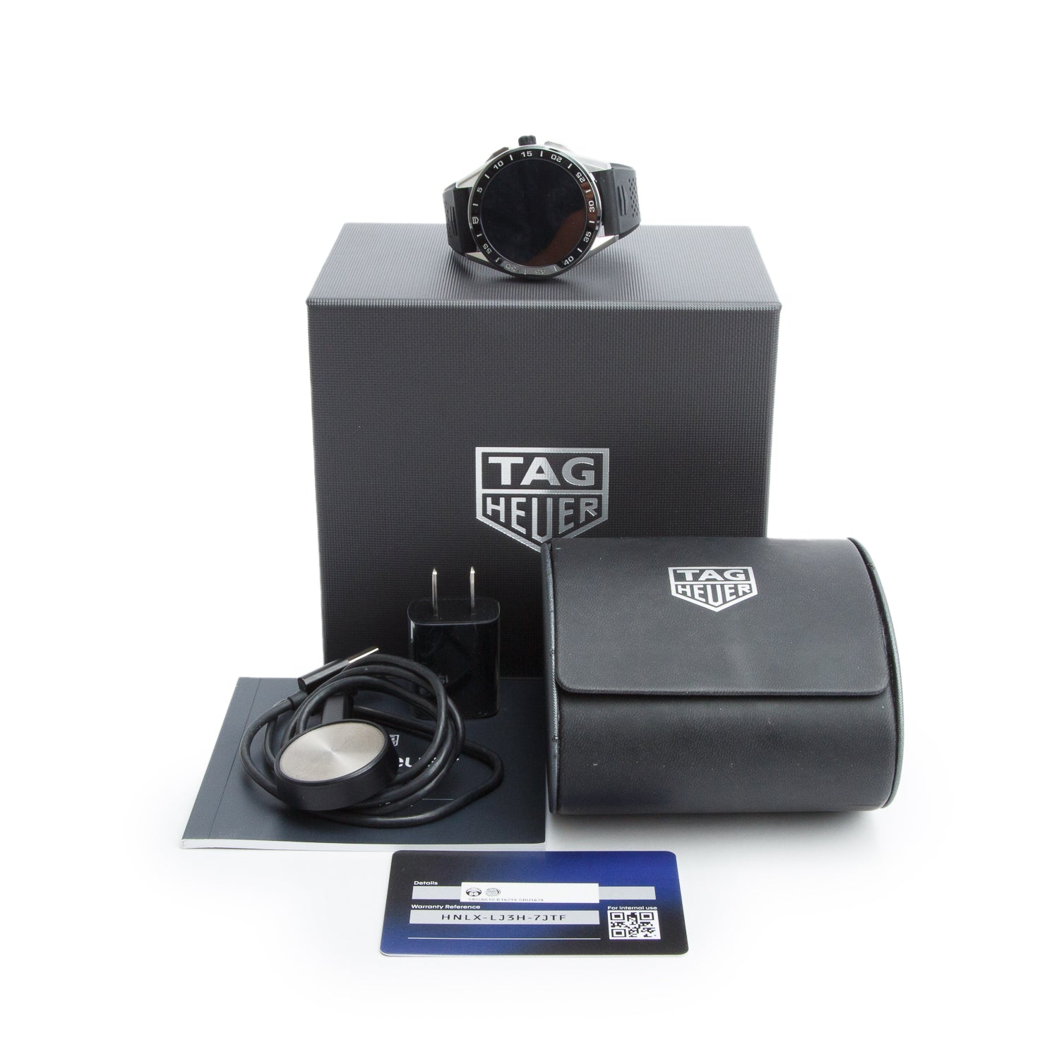 Tag Heuer Stainless Steel Connected 45 MM Digital Watch SBG8A w/ Box, Papers & Charger