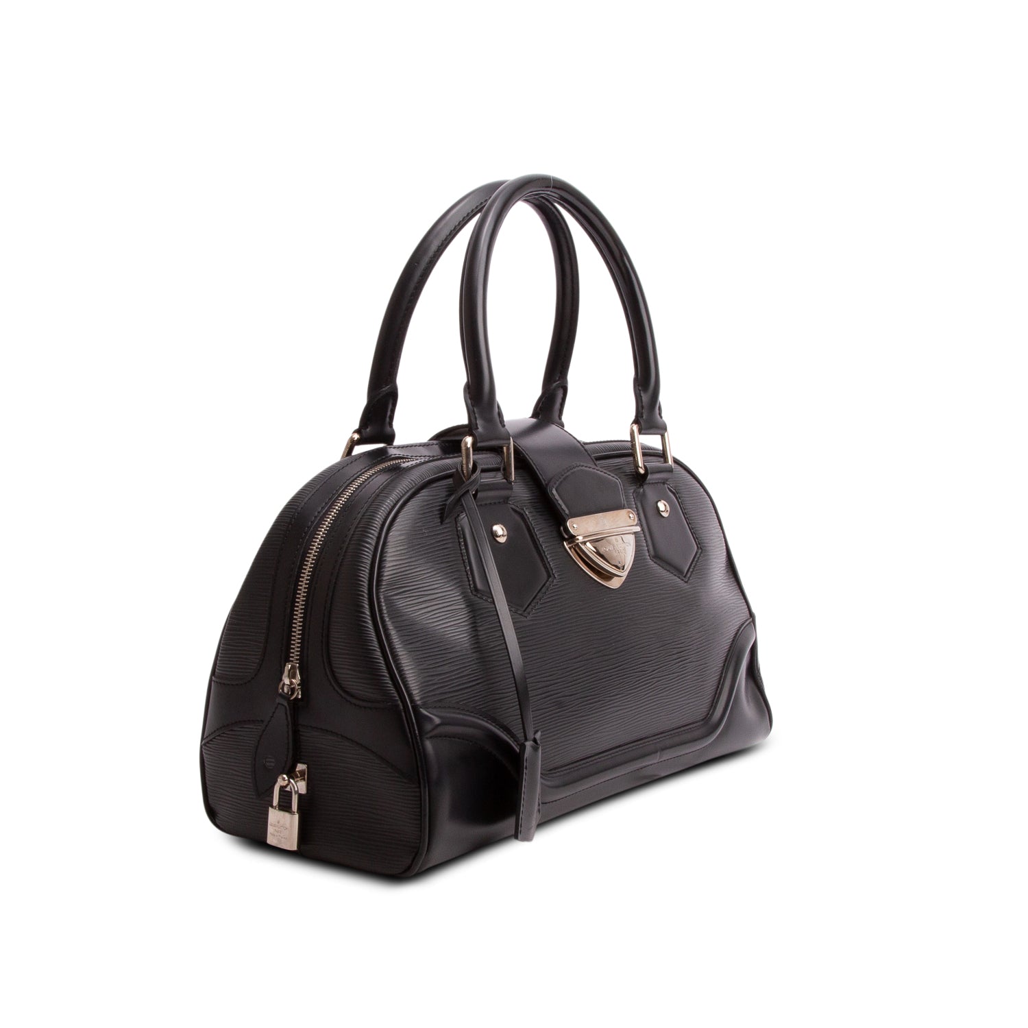 Louis Vuitton Black Epi Bowling Montaigne GM