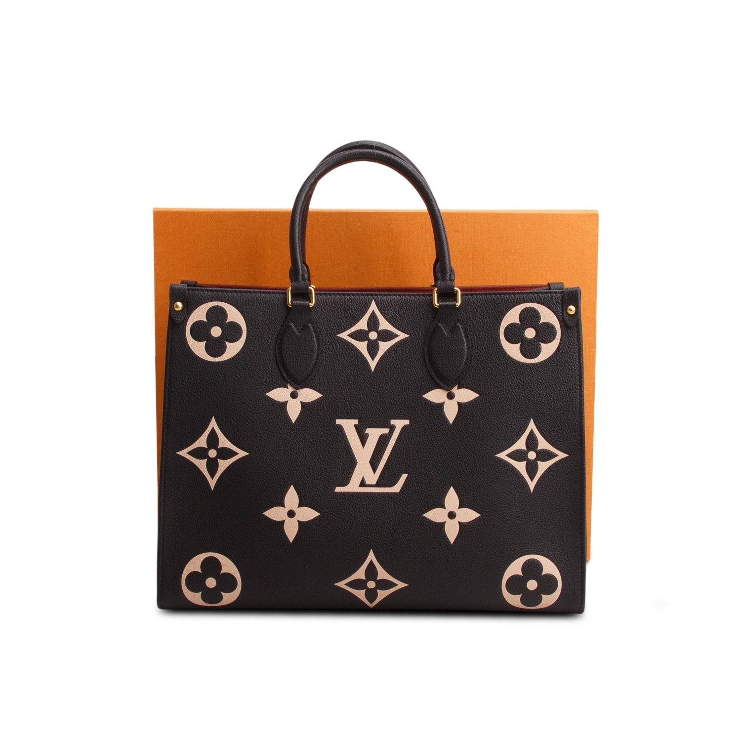 Louis Vuitton Black Empreinte Monogram Giant OnTheGo MM w/ Box