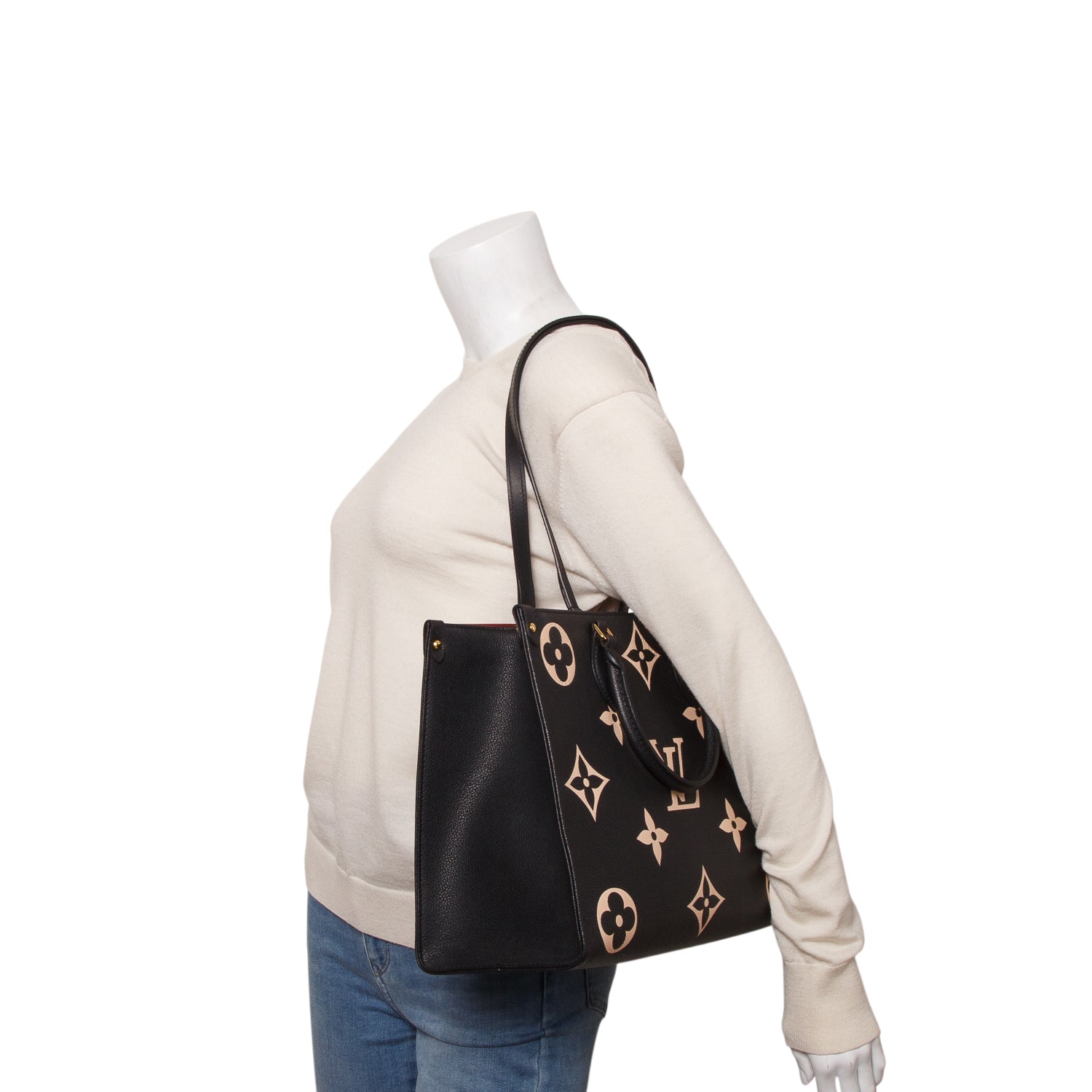 Louis Vuitton Black Empreinte Monogram Giant OnTheGo MM w/ Box