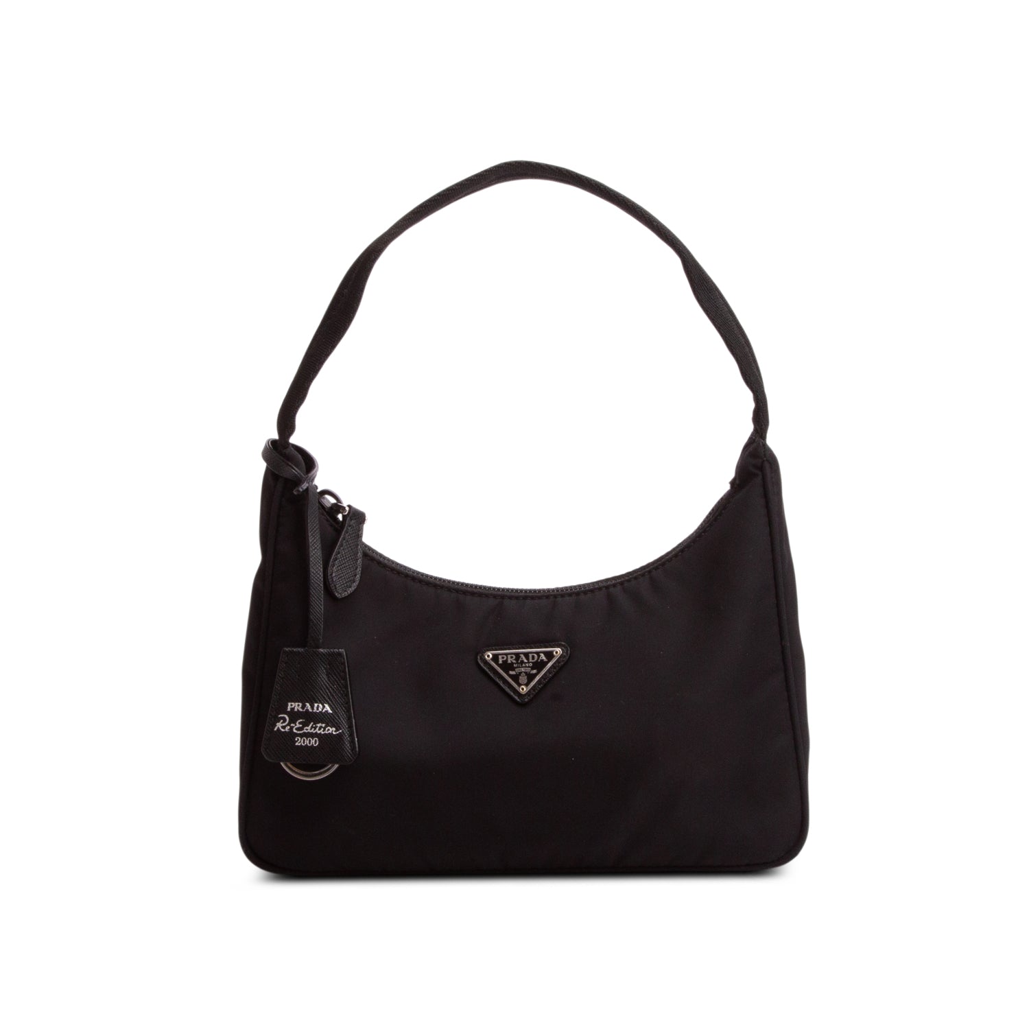 Prada Black Re-Nylon Saffiano Re-Edition 2000 Mini Bag
