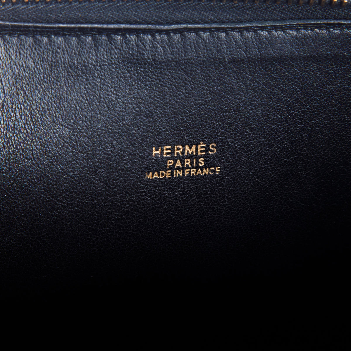 Hermes Vintage Noir Ardennes Bolide 35 w/ Strap