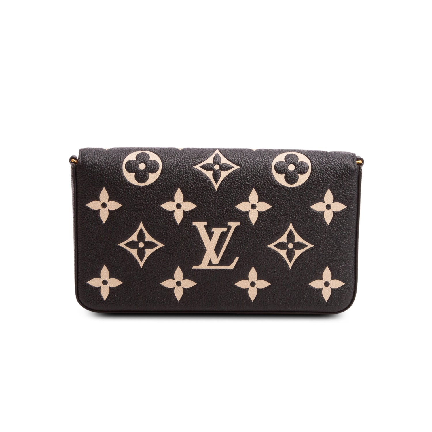 Louis Vuitton 2022 Black Monogram Empreinte Leather Felicie Pochette w/ Box, Inserts & Receipt