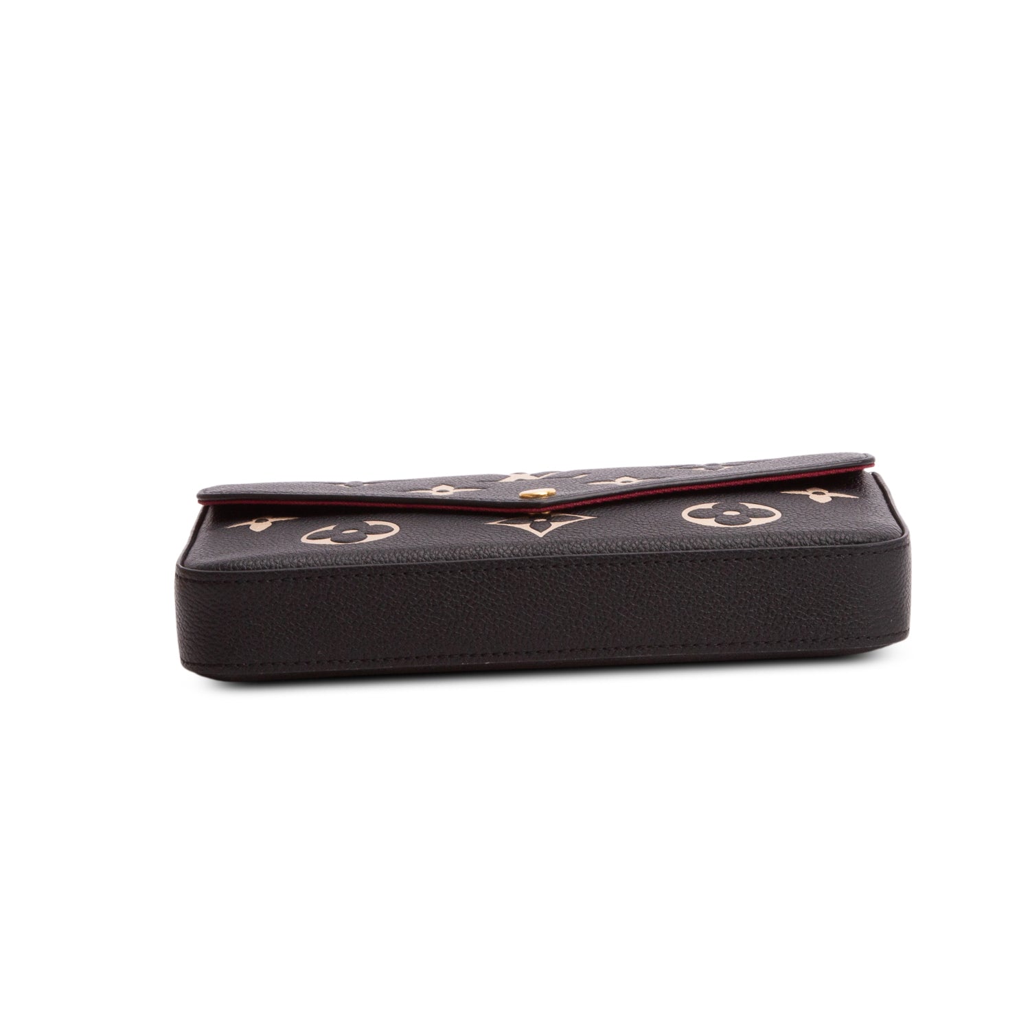 Louis Vuitton 2022 Black Monogram Empreinte Leather Felicie Pochette w/ Box, Inserts & Receipt