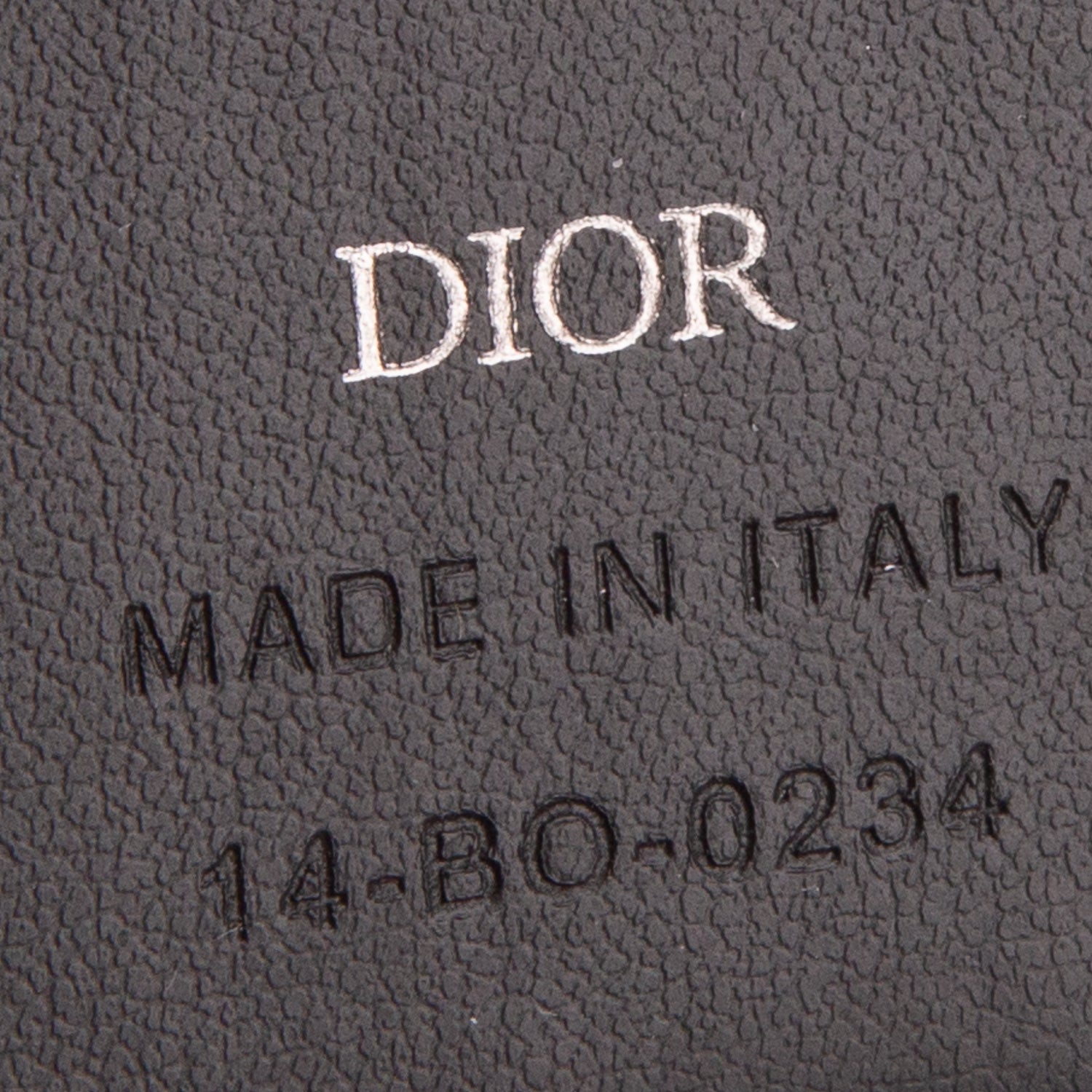 Christian Dior 2024 Blue Oblique Jacquard Grained Calfskin Saddle Magnetic Card Holder w/ Box