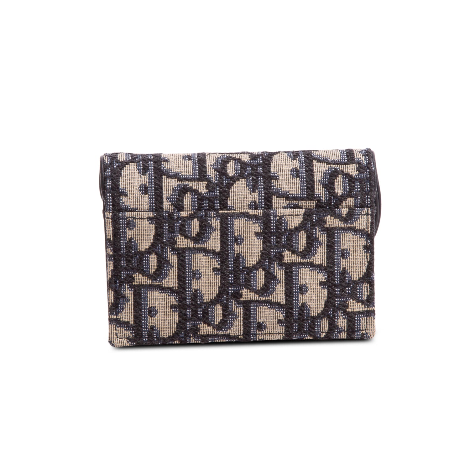 Christian Dior 2021 Oblique Saddle Bloom Flap Card Holder