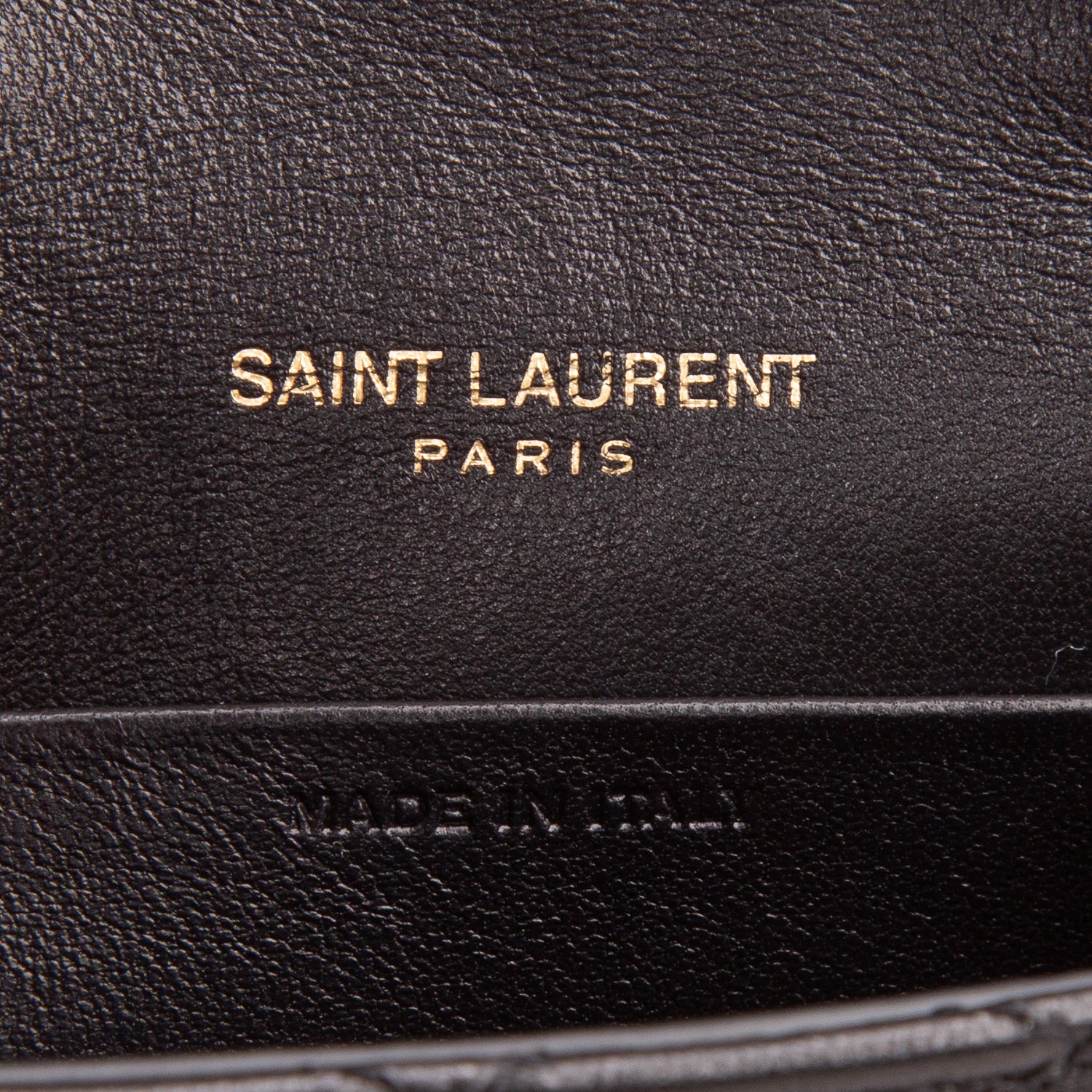 Saint Laurent 2023 Black Lambskin Quilted Mini Gaby w/ Box