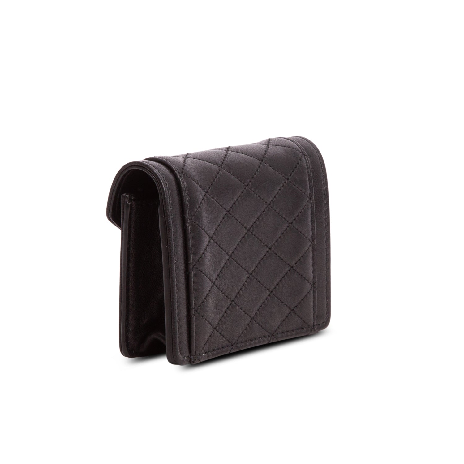 Saint Laurent 2023 Black Lambskin Quilted Mini Gaby w/ Box