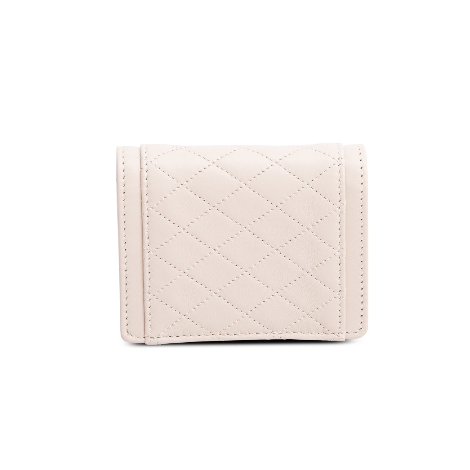 Saint Laurent 2023 Grey Lambskin Quilted Mini Gaby w/ Box