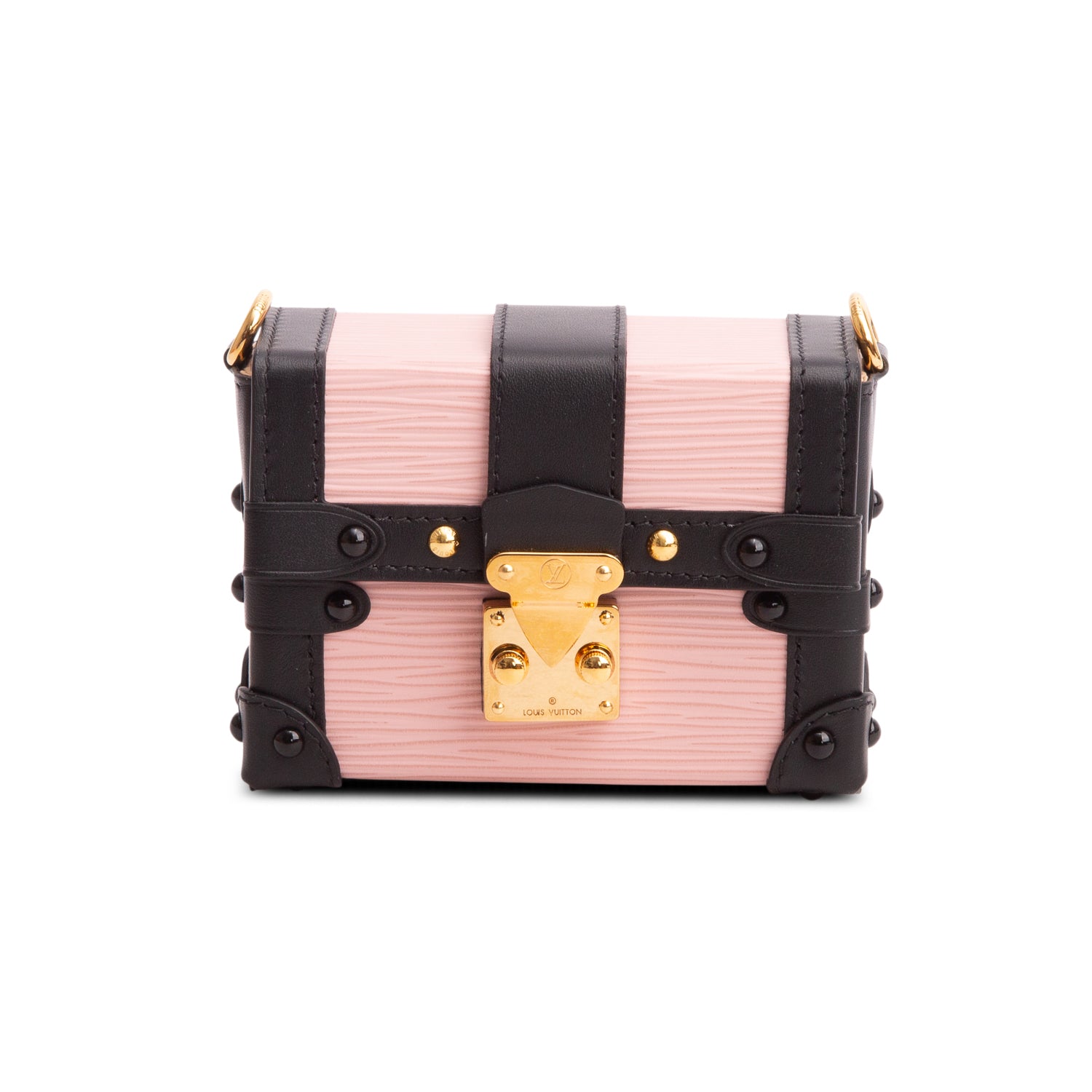 Louis Vuitton Pink Epi Essential Trunk NM w/ Box & Chain