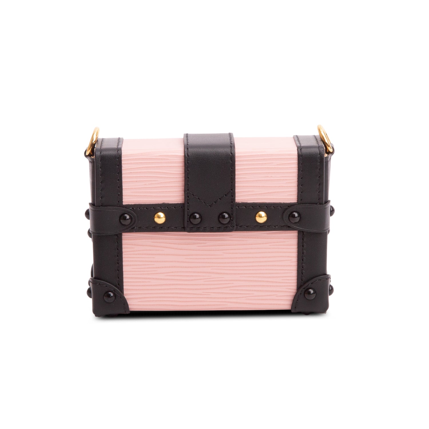Louis Vuitton Pink Epi Essential Trunk NM w/ Box & Chain
