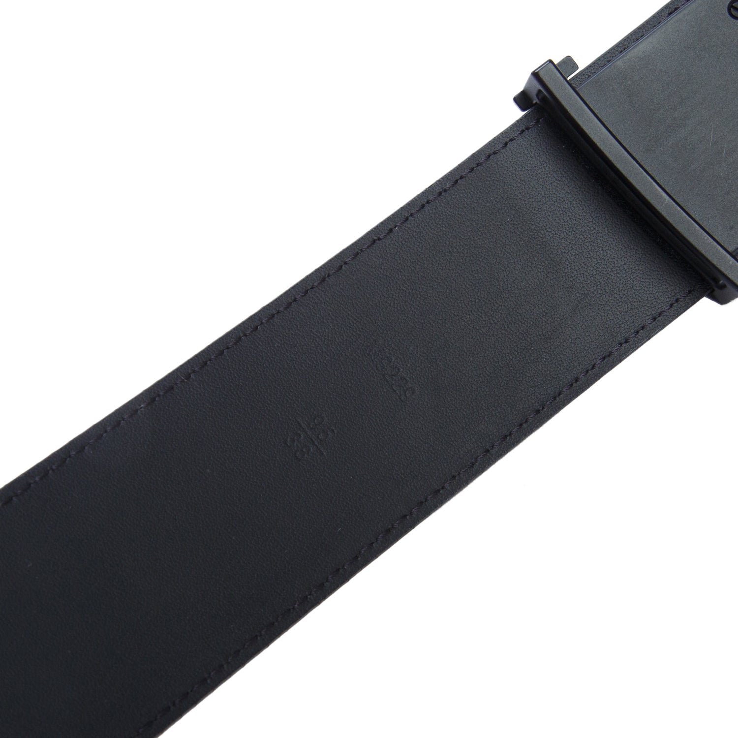 Louis Vuitton Black Epi LV Initials Belt, Size 95 38 w/ Box