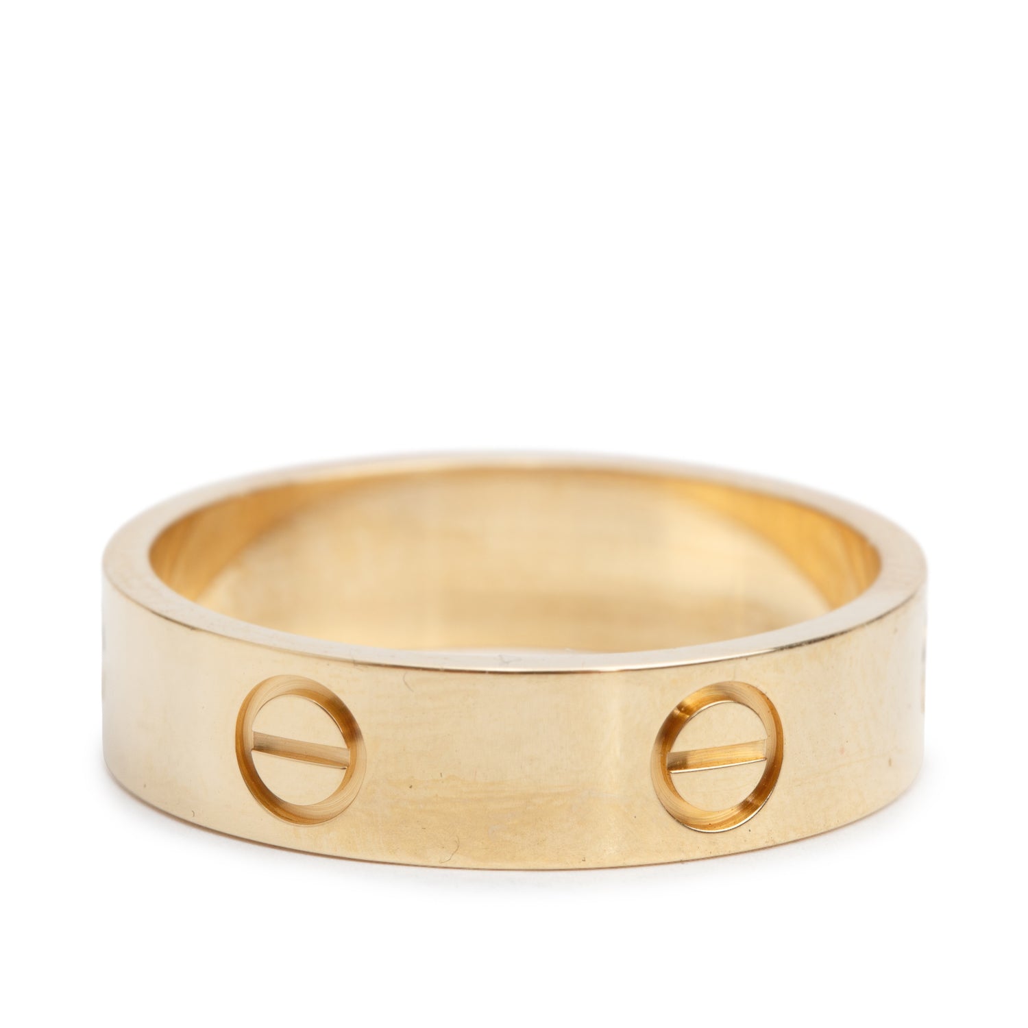 Cartier 2025 18k Yellow Gold 5.5 MM Love Ring, Classic Model, Size 61 9.75 w/ Box, Receipt & Certificate