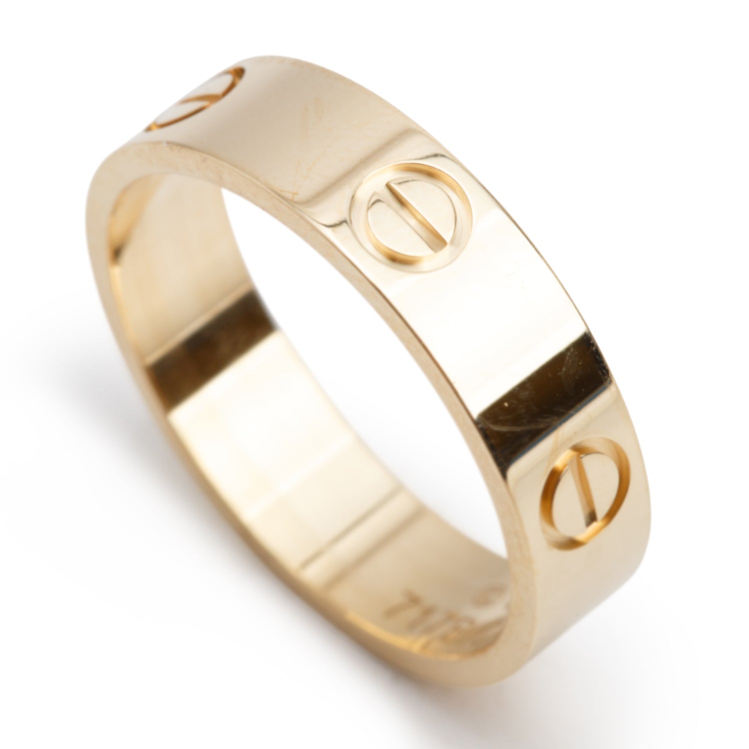 Cartier 2025 18k Yellow Gold 5.5 MM Love Ring, Classic Model, Size 61 9.75 w/ Box, Receipt & Certificate