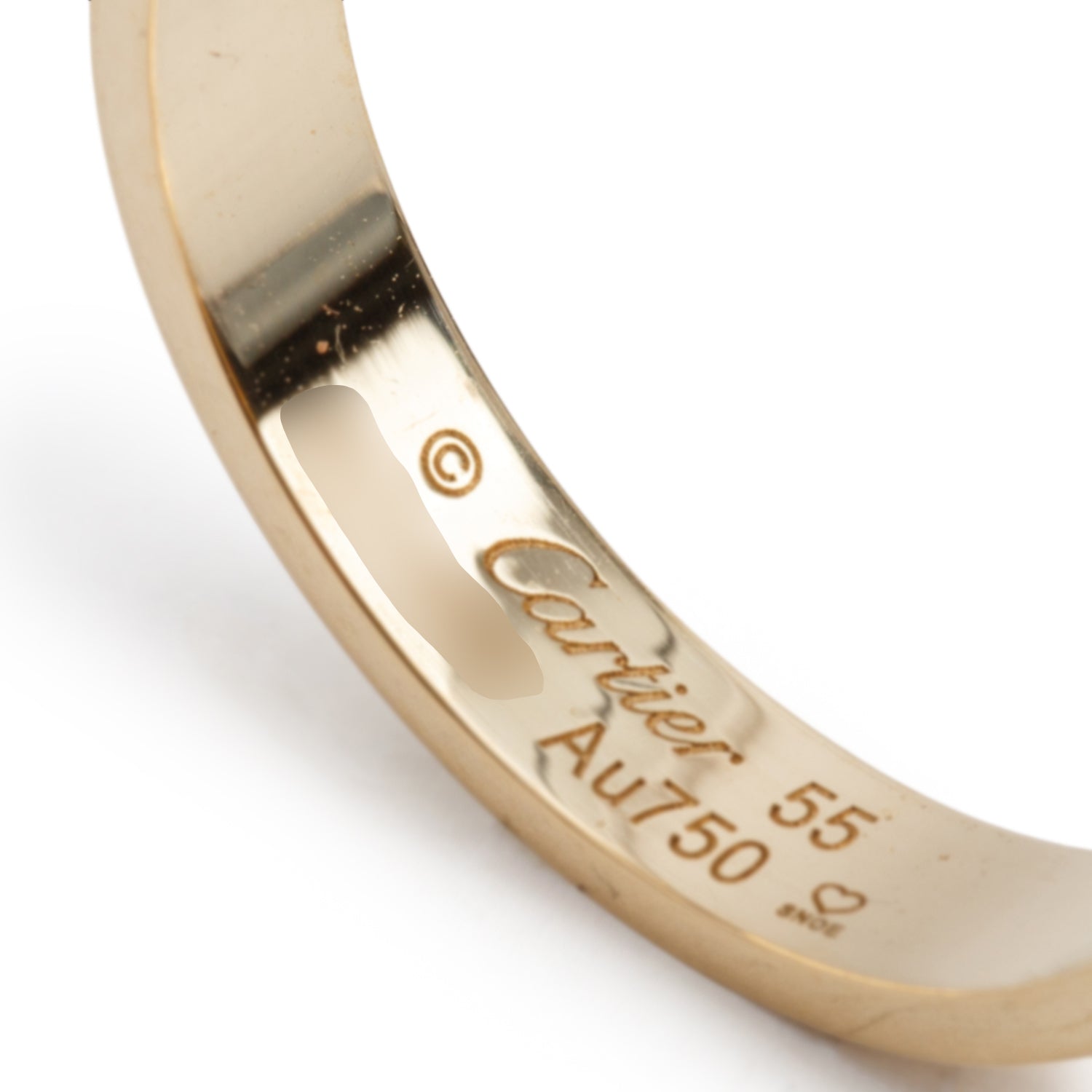 Cartier 2022 18k Yellow Gold 3.6 mm Love Wedding Band Ring, Size 55 7.25 w/ Box & Certificate