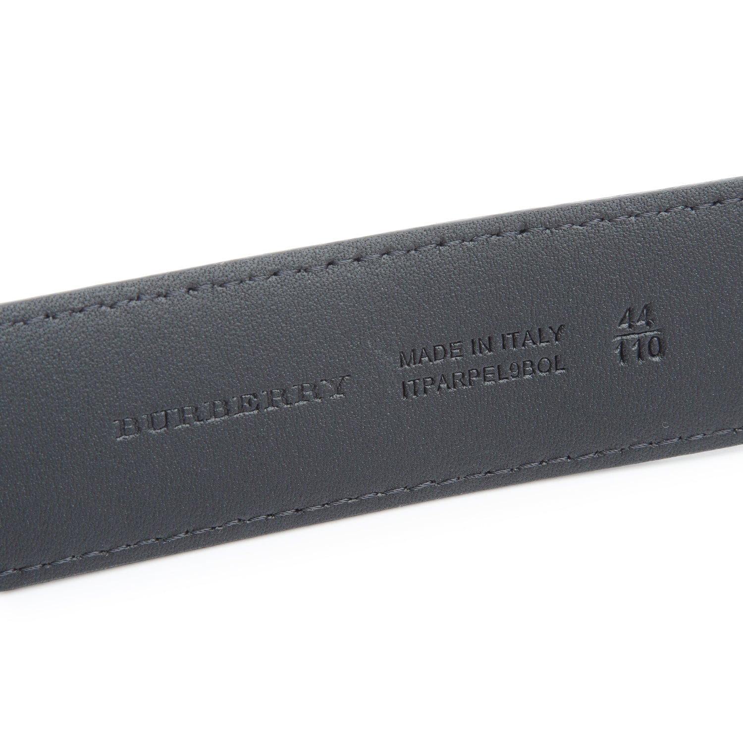 Burberry Black London Check Canvas George Belt 110 44