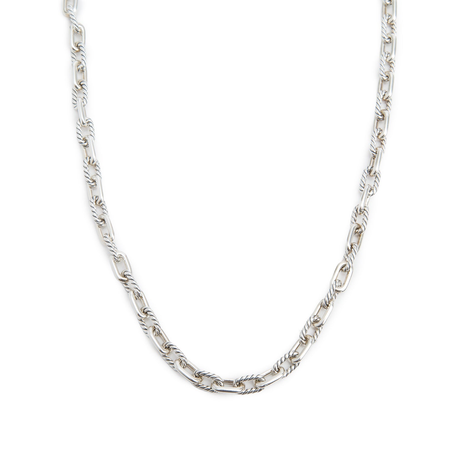 David Yurman Sterling Silver 5.5 MM Madison Chain Necklace w/ Box & Receipt