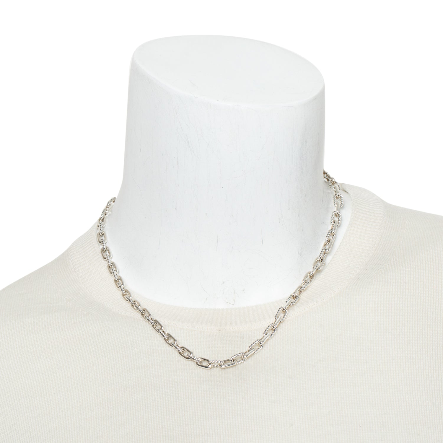 David Yurman Sterling Silver 5.5 MM Madison Chain Necklace w/ Box & Receipt