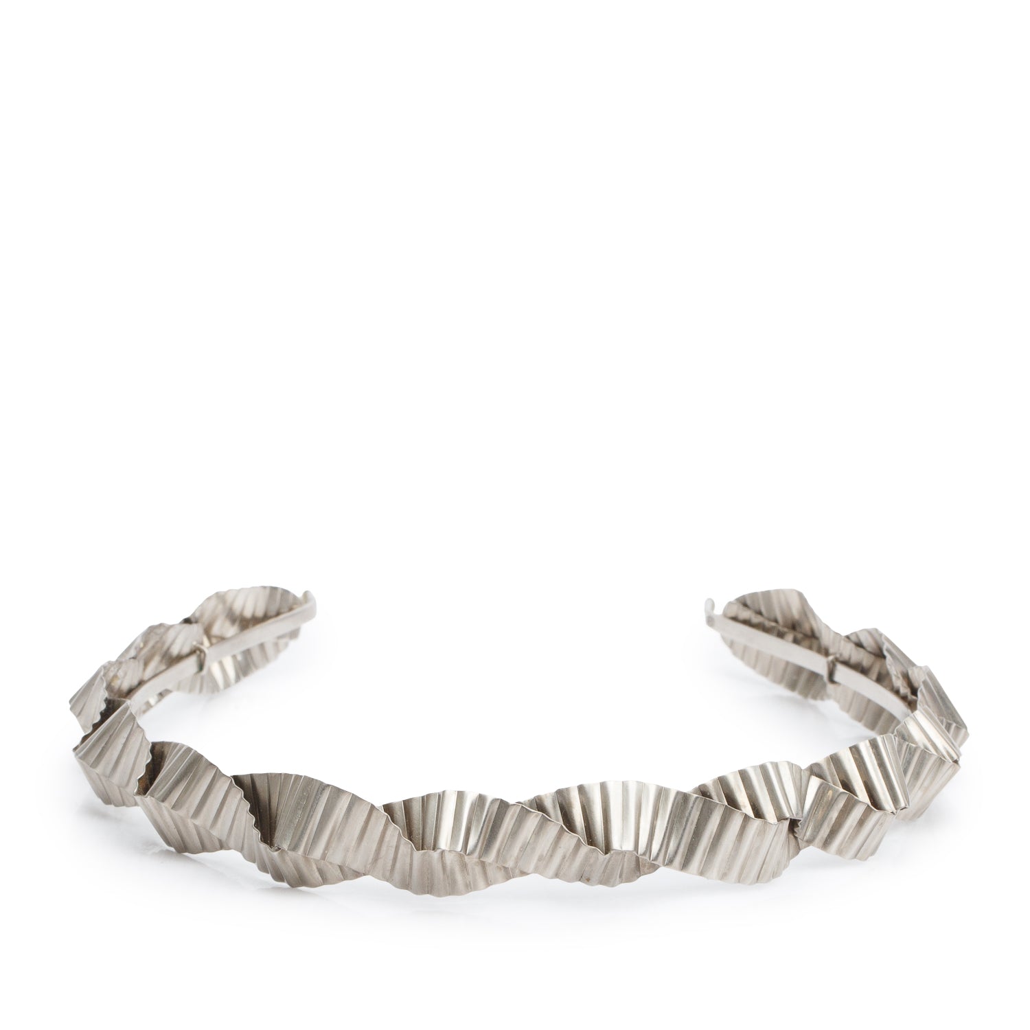 Chanel Silver-Tone CC Headband