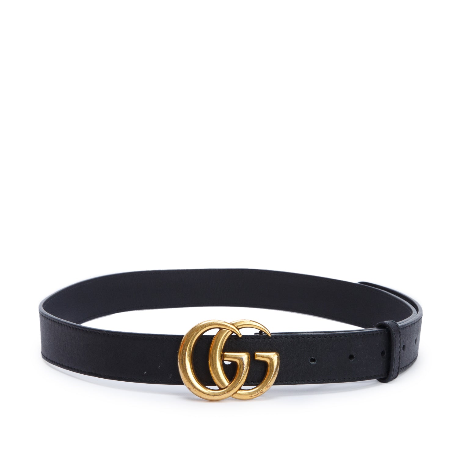 Gucci GG Marmont Black Leather Belt 85 34 w/ Box