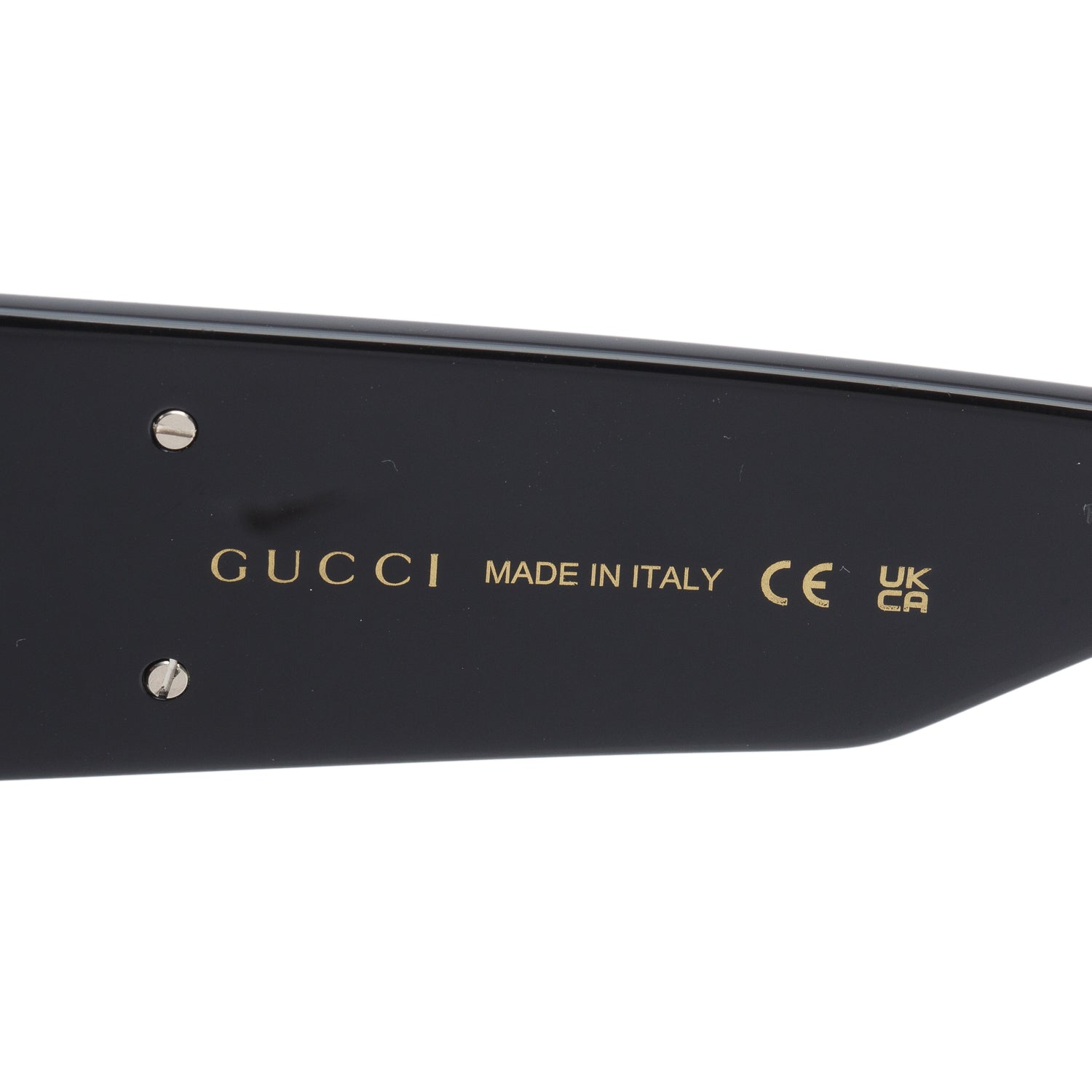 Gucci GG1950S Black Acetate Frame GG Marmont Logo Rectangular Sunglasses w/ Case