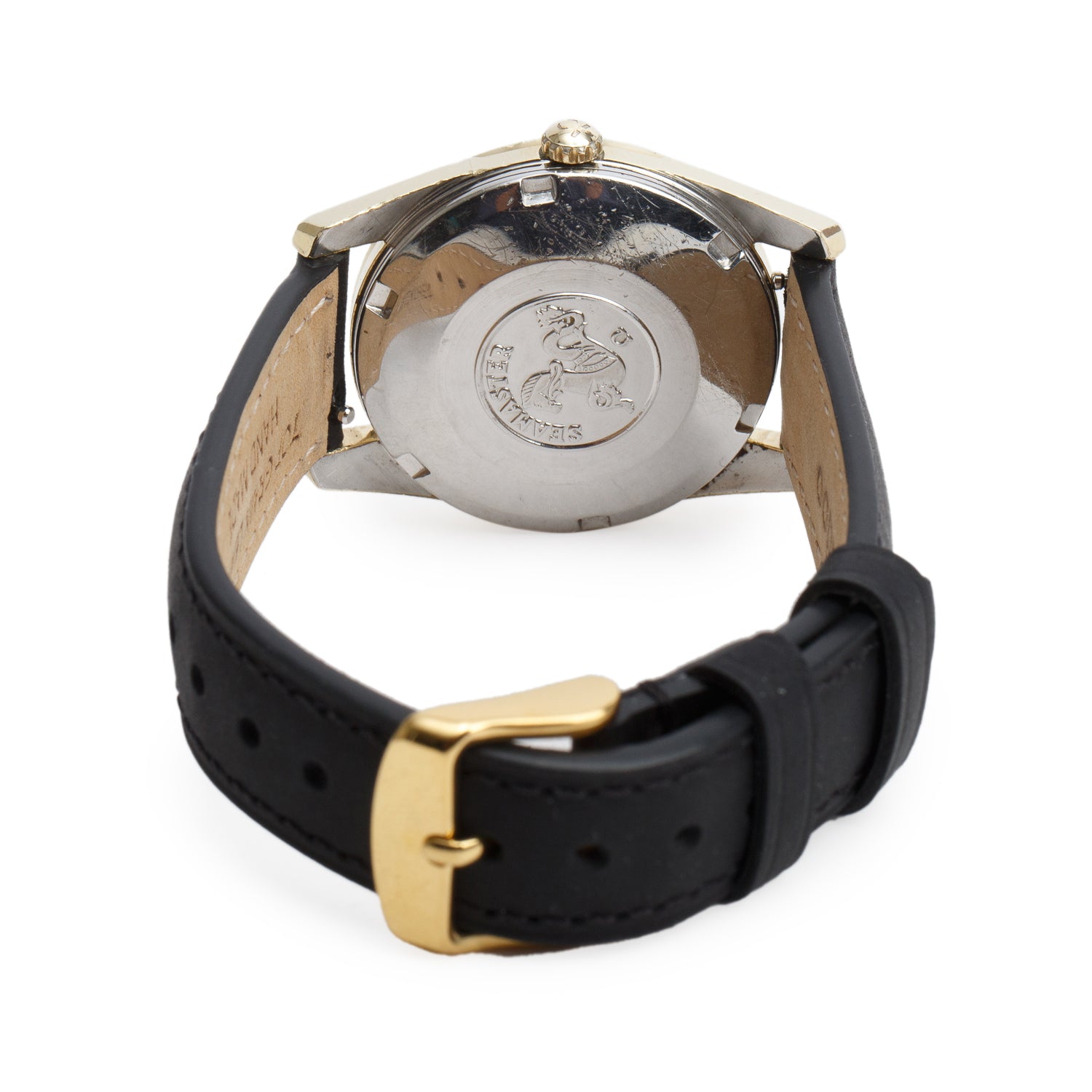 Omega Vintage Gold-Plated Stainless Steel Seamaster 34 MM Automatic Watch