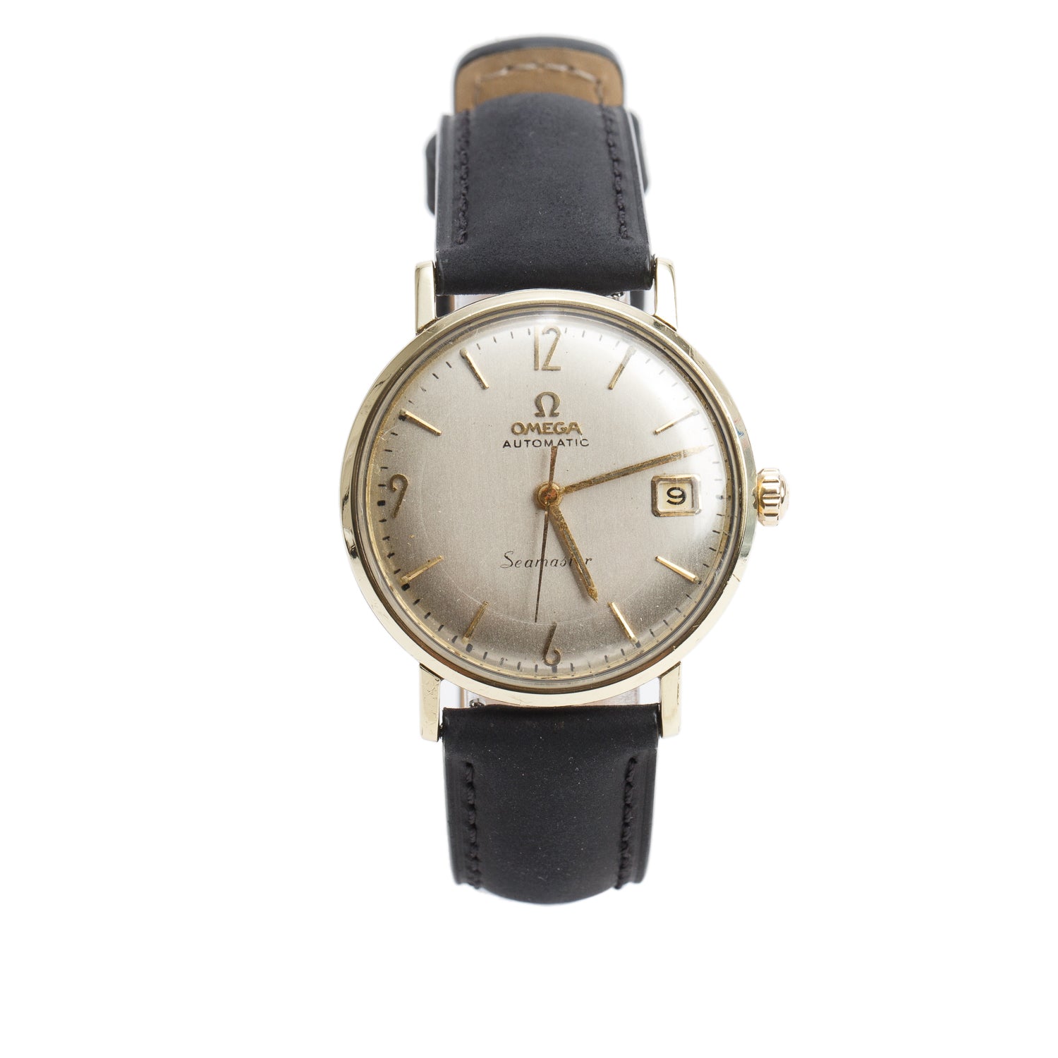 Omega Vintage Gold-Plated Stainless Steel Seamaster 34 MM Automatic Watch