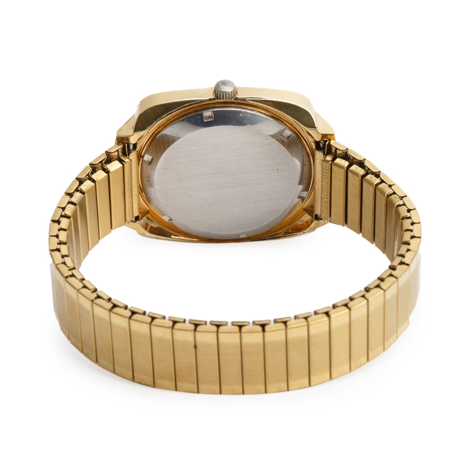 Omega Vintage Gold-Plated Stainless Steel Geneve 37 MM Automatic Day Date Watch